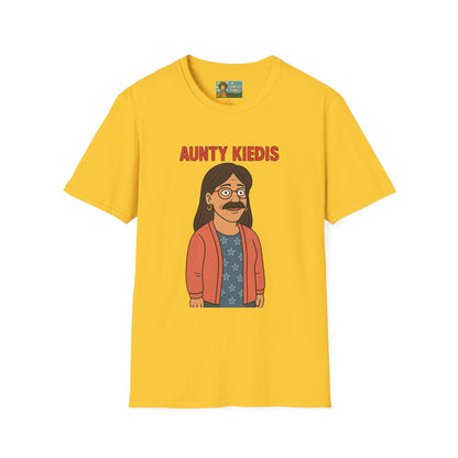 Aunty Kiedis funny wordplay Anthony Kiedis from Red Hot Chili Peppers reimagined as someone's beloved aunt.