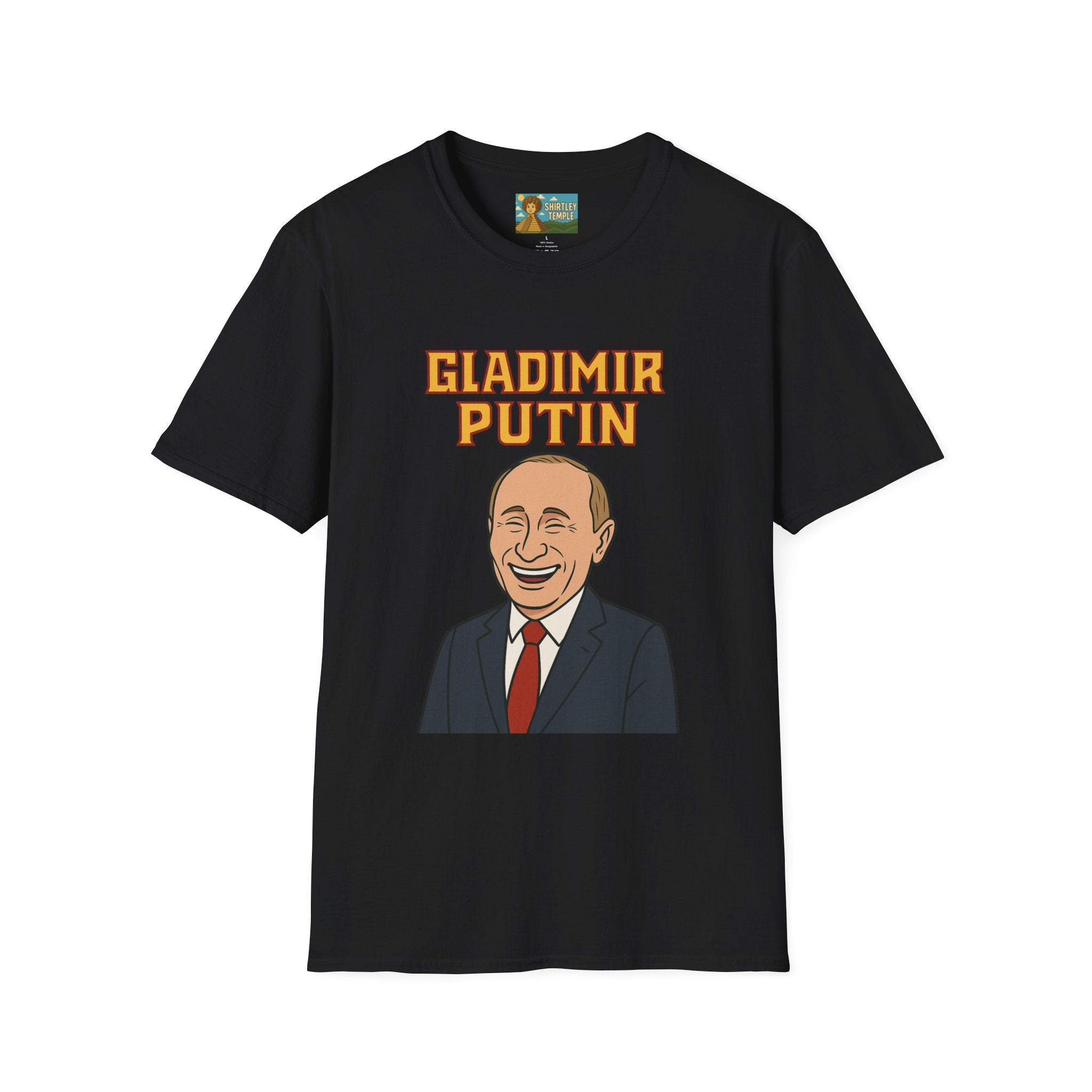 Gladimir Putin funny shirt wordplay vladimir putin being glad