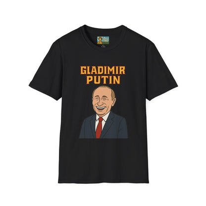 Gladimir Putin funny shirt wordplay vladimir putin being glad
