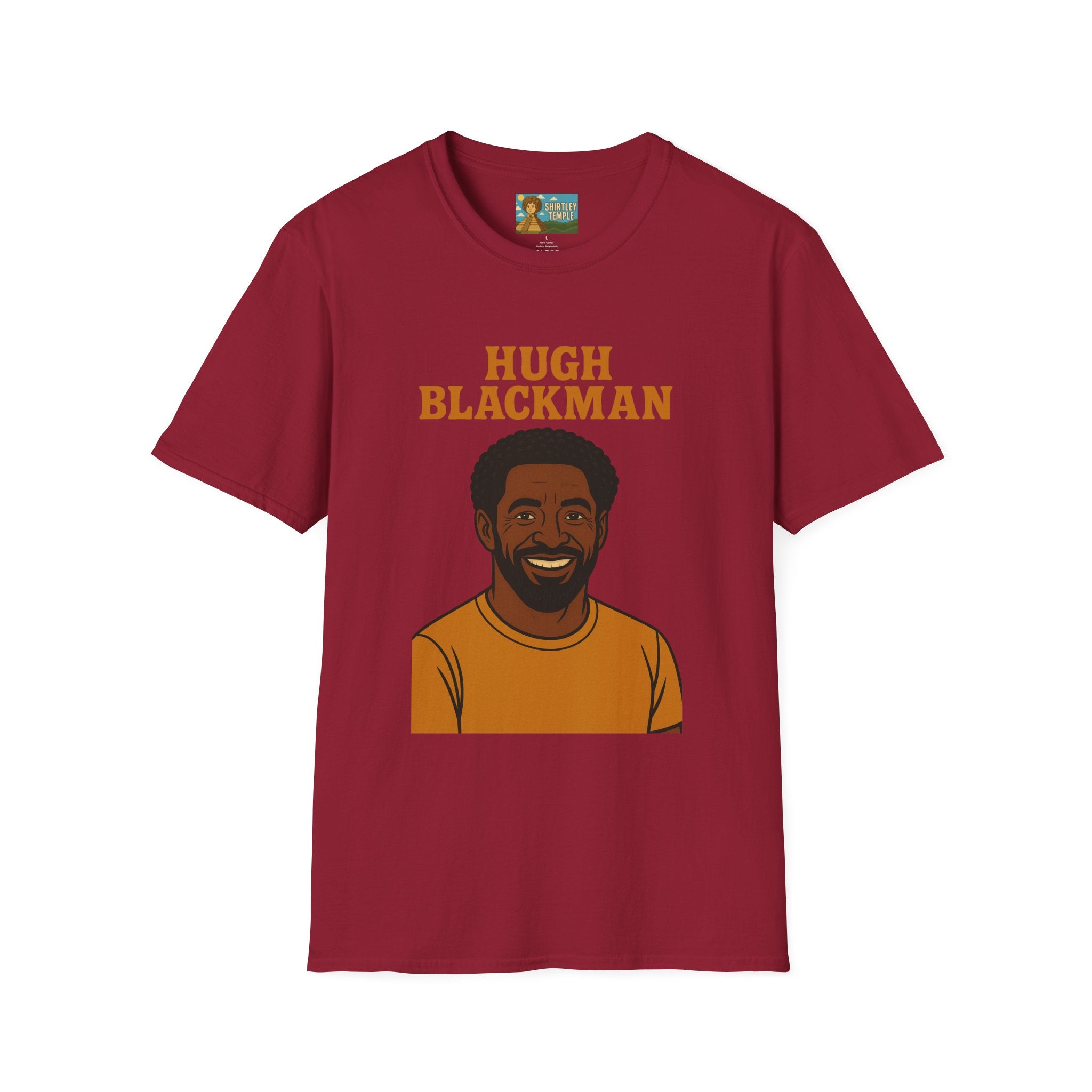 Hugh Blackman Parody T-Shirt, Funny Hugh Jackman Darker Person Tee, Comedy Tribute Apparel, Softstyle Unisex Shirt, Gift for Fans