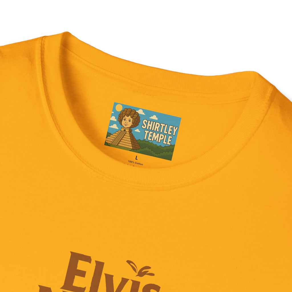 Elvis Nestle Mashup T-Shirt, Rock and Roll Rabbit Funny Tribute Tee, Musician Food Mascot Parody Shirt