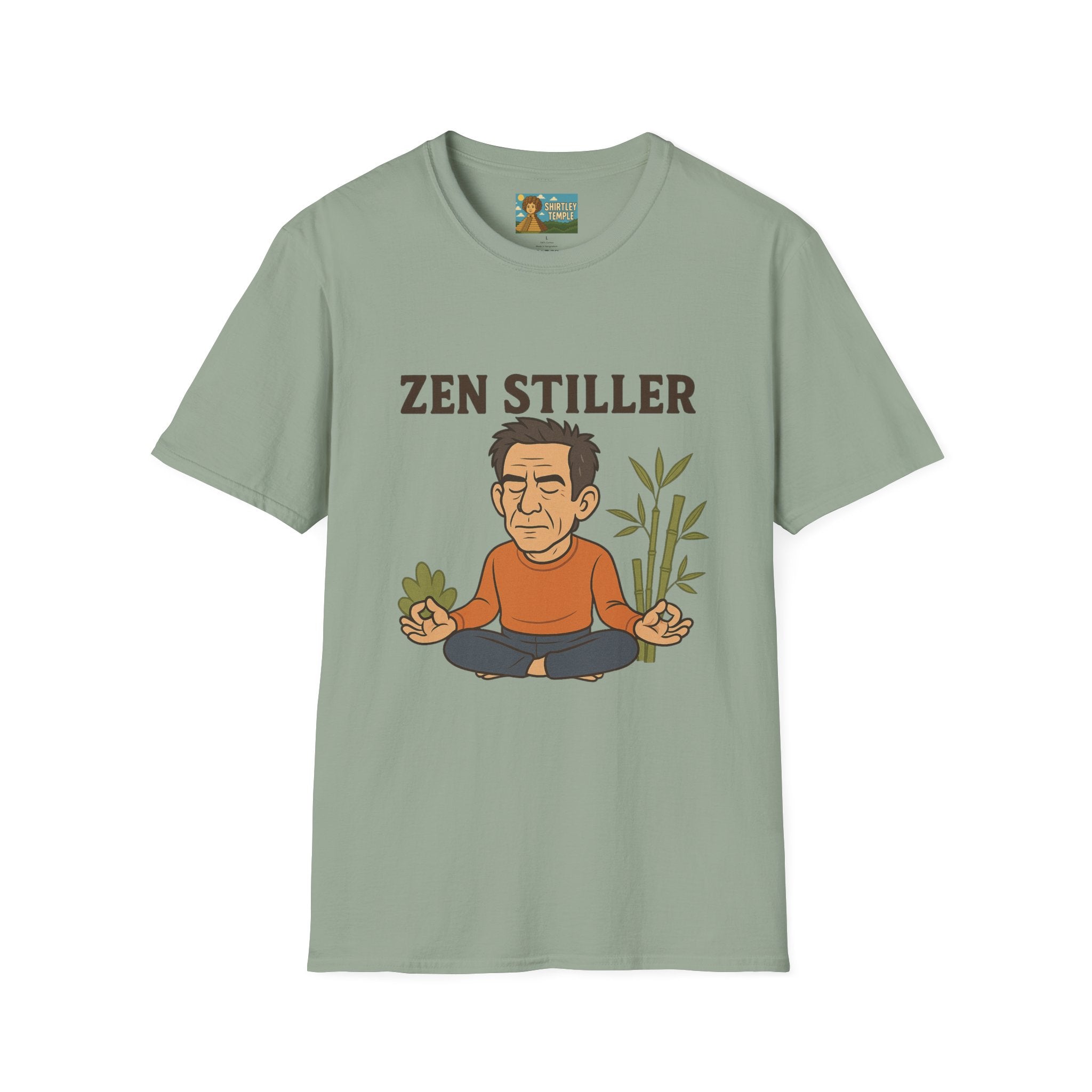 Zen Stiller Softstyle T-Shirt, Ben Tribute Actor Wordplay Tee, Laugh Gift Idea