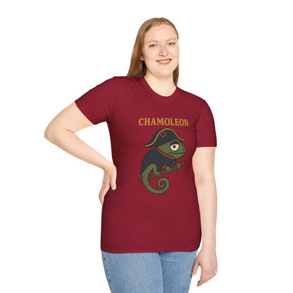 Chamoleon Funny Wordplay Parody Unisex T-Shirt, Napoleon Bonaparte Chameleon Tee Shirt Apparel