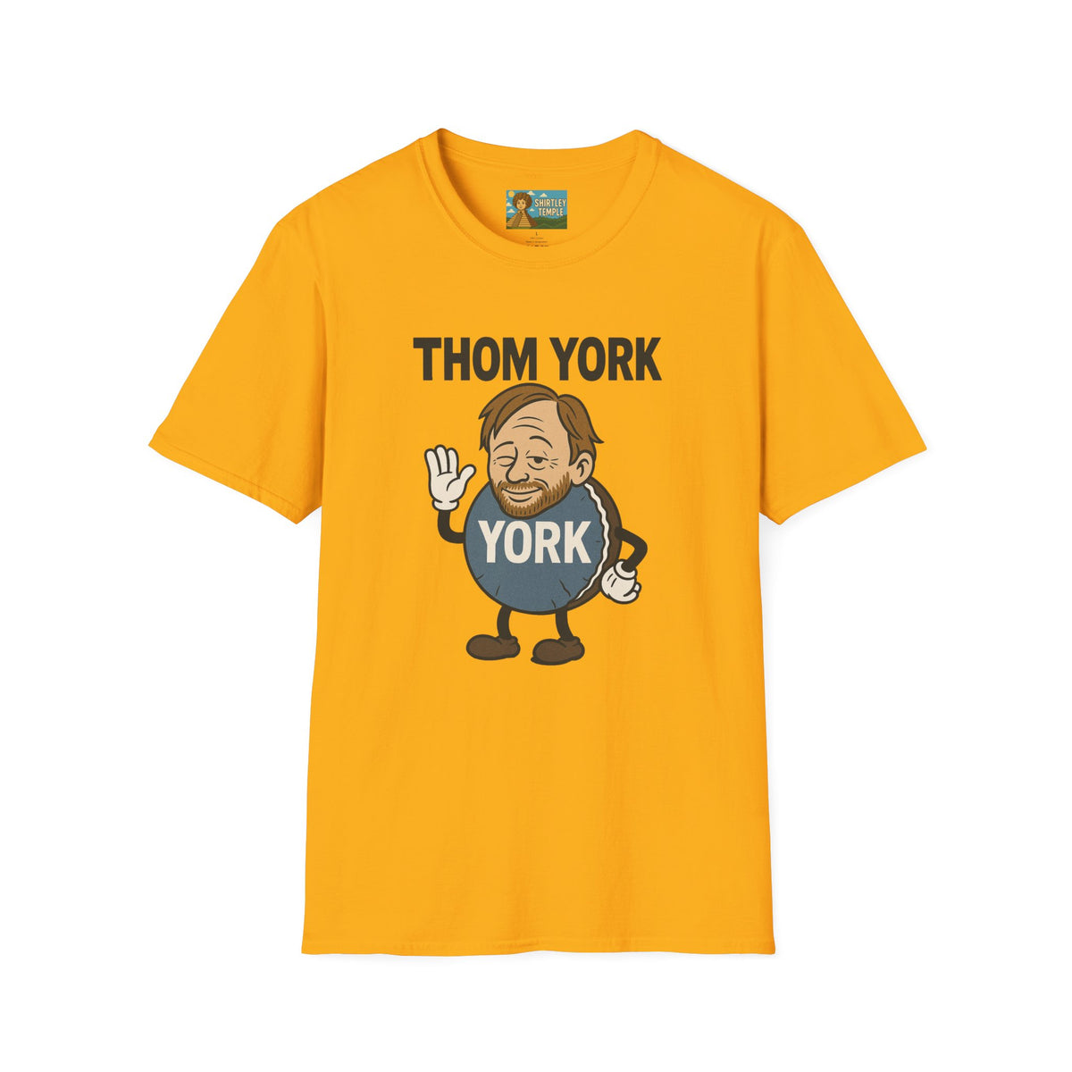 Thom York Peppermint Patty T-Shirt, Radiohead Musician Gift, Alternative Rock Tee, Funny Singer Shirt, Softstyle Unisex Top