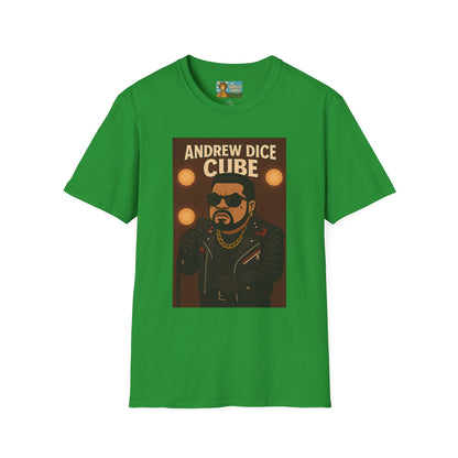 Andrew Dice Cube funny mashup Comedian T-Shirt, Humorous Wordplay Tee, Unisex Softstyle Top