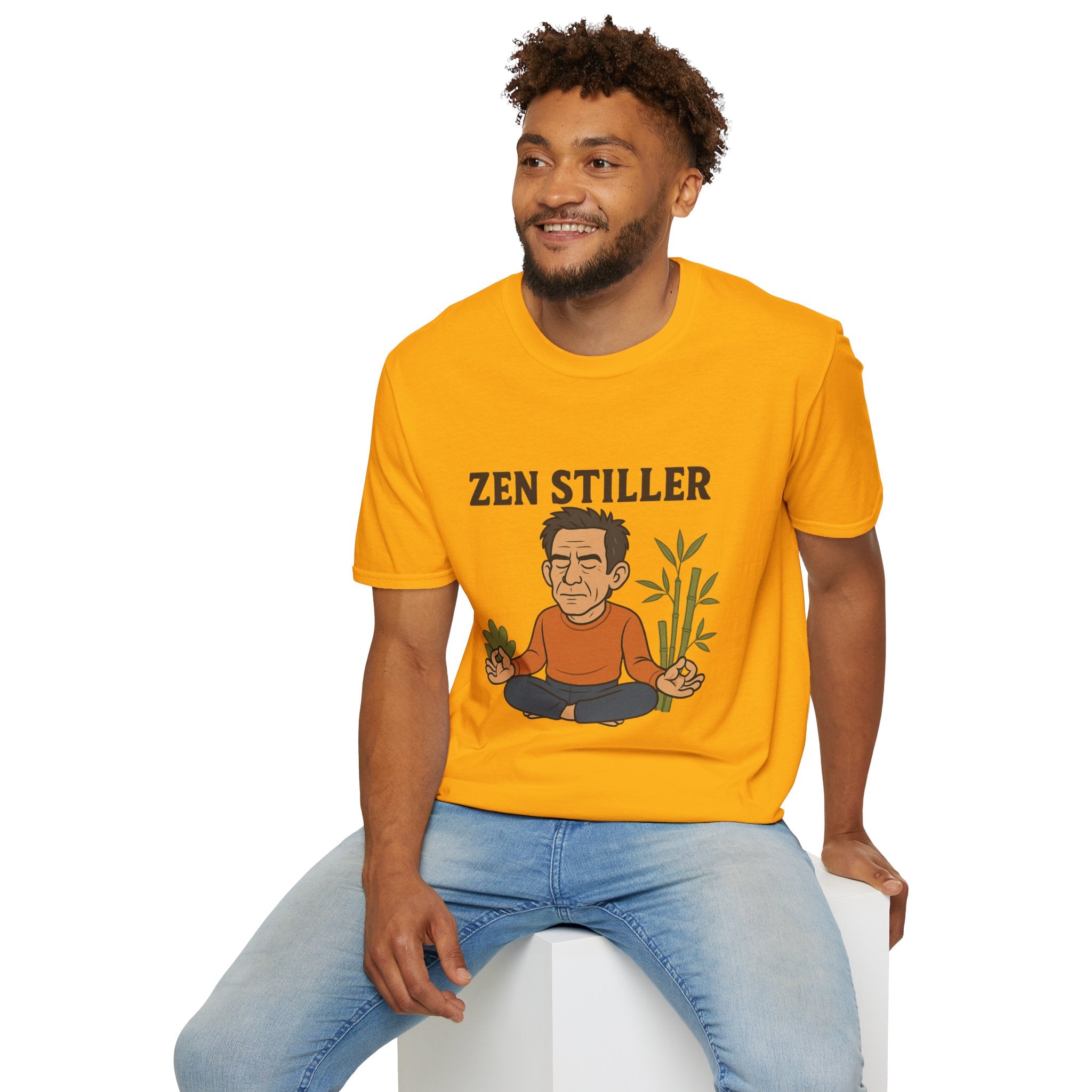 Zen Stiller Softstyle T-Shirt, Ben Tribute Actor Wordplay Tee, Laugh Gift Idea