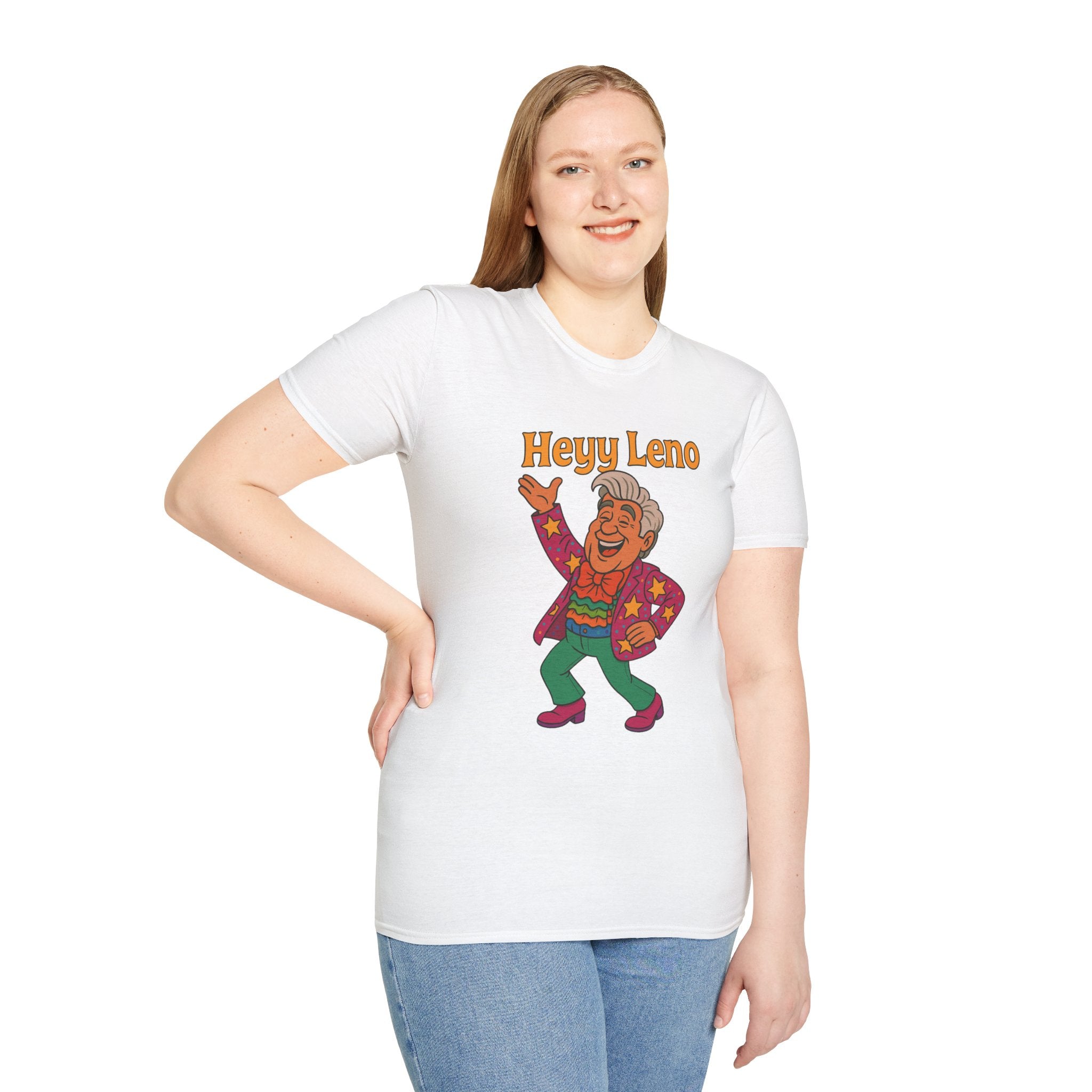 Heyy Leno funny shirt Jay leno parody tribute with extra flair