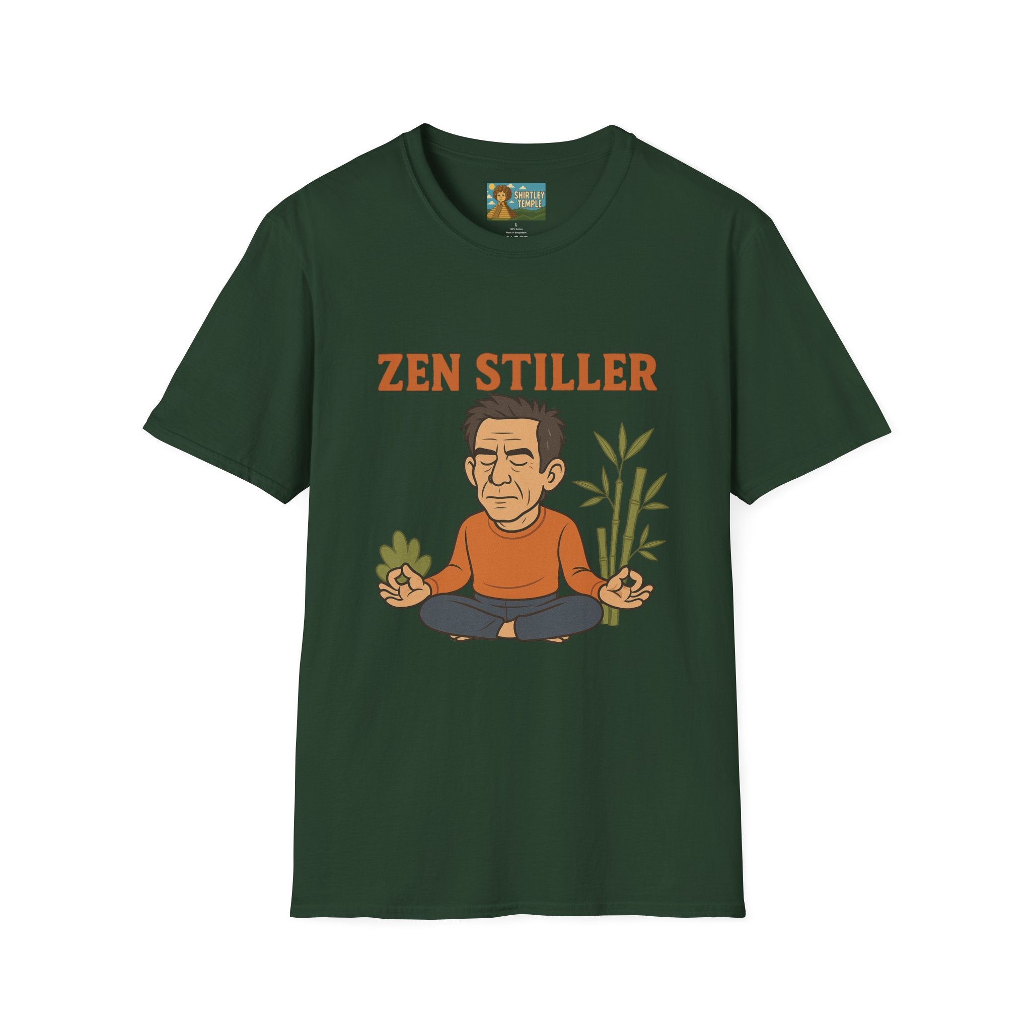 Zen Stiller Softstyle T-Shirt, Ben Tribute Actor Wordplay Tee, Laugh Gift Idea