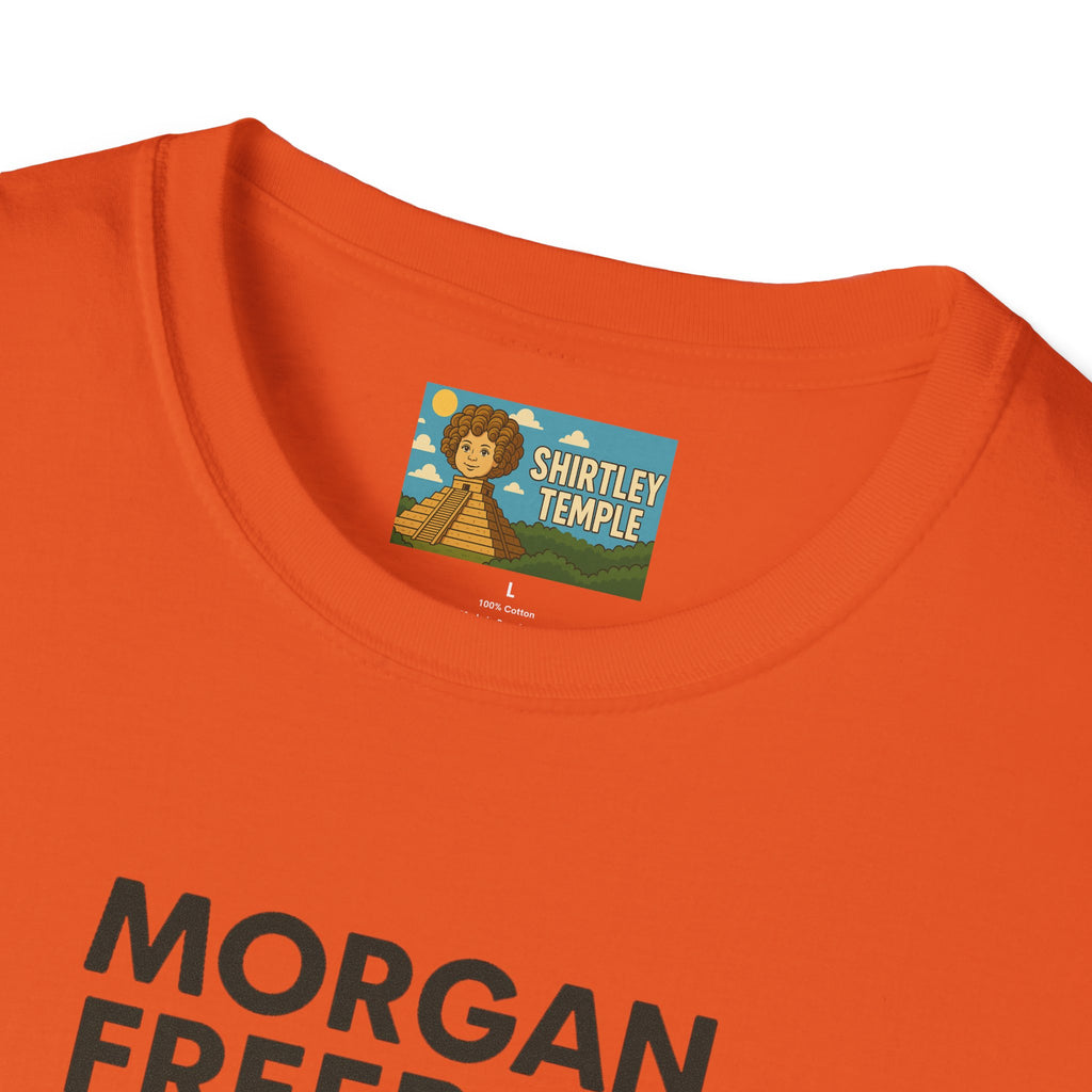 Morgan Freeboy Tribute T-Shirt, Funny Parody Tee, Morgan Freeman Wordplay Shirt, Unisex Softstyle, Gift for Comedy Lovers, Pop Culture Top