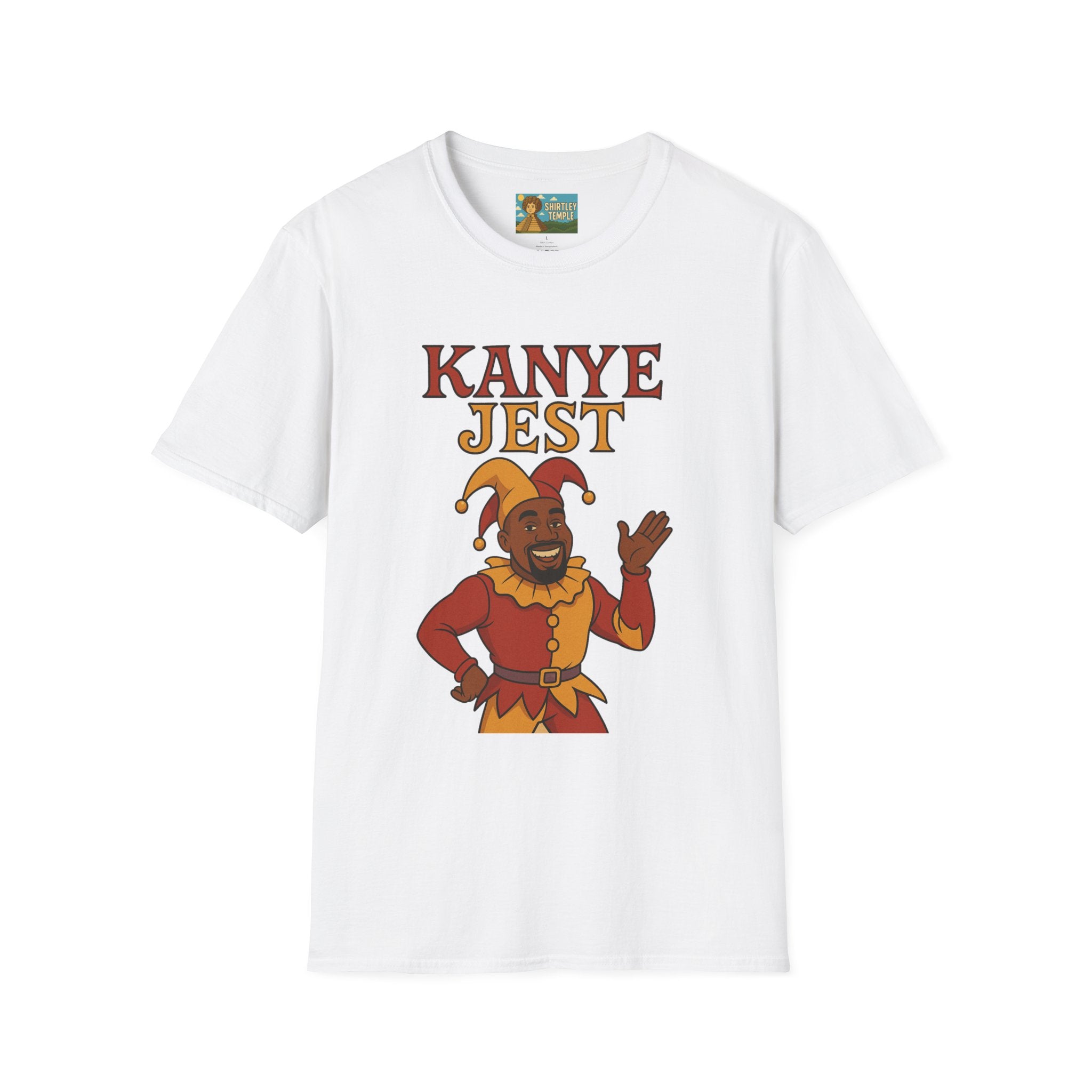Kanye Jest Funny T-Shirt, Parody Tribute Rapper, Comedy Mashup Meme, Jester Tee, Humorous Graphic Tee