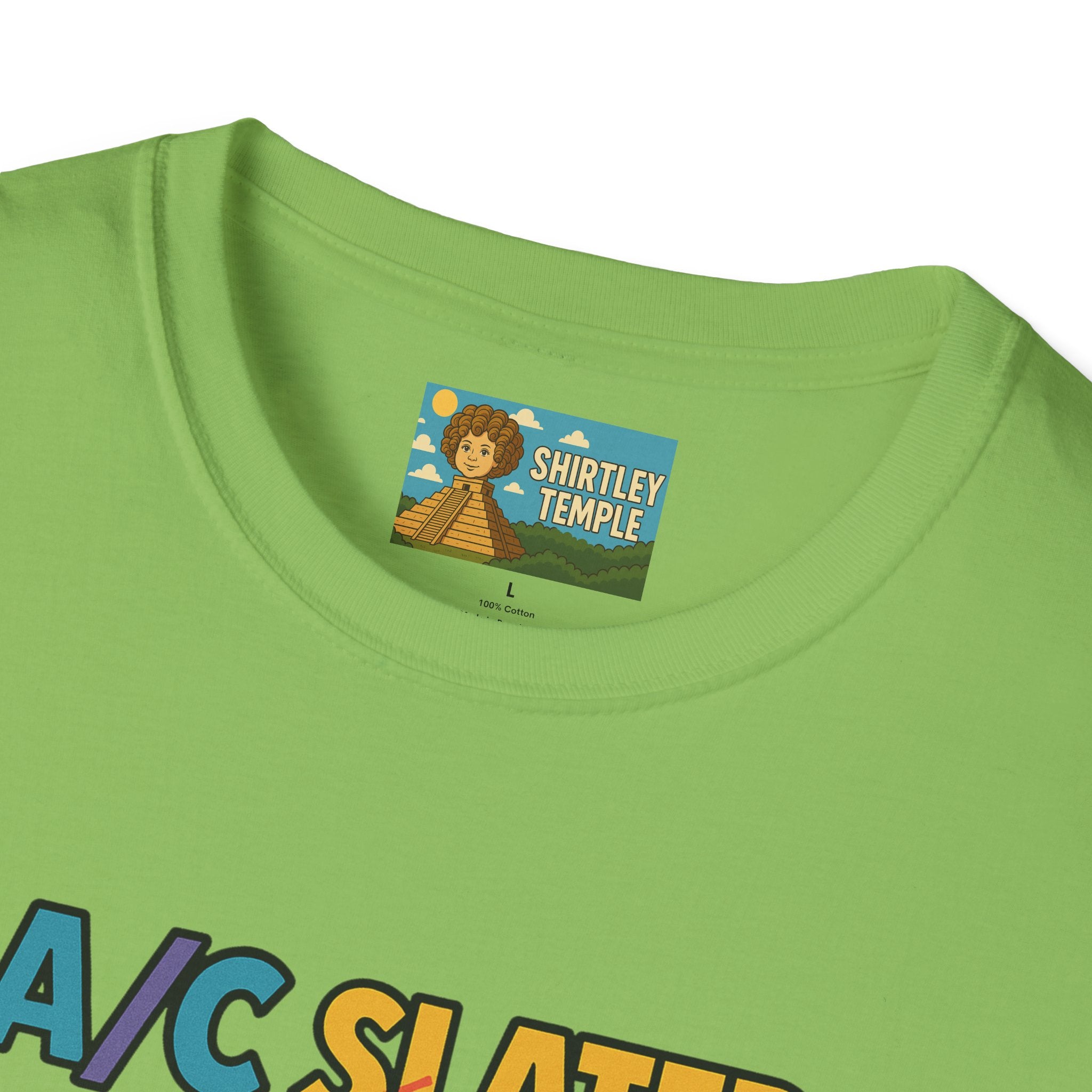 A/C Slater Word Play Unisex Softstyle T-Shirt, Saved by the Bell Tee, Funny Air Conditioner Shirt, Retro 90s Clothing, Vintage TV Fan Gift