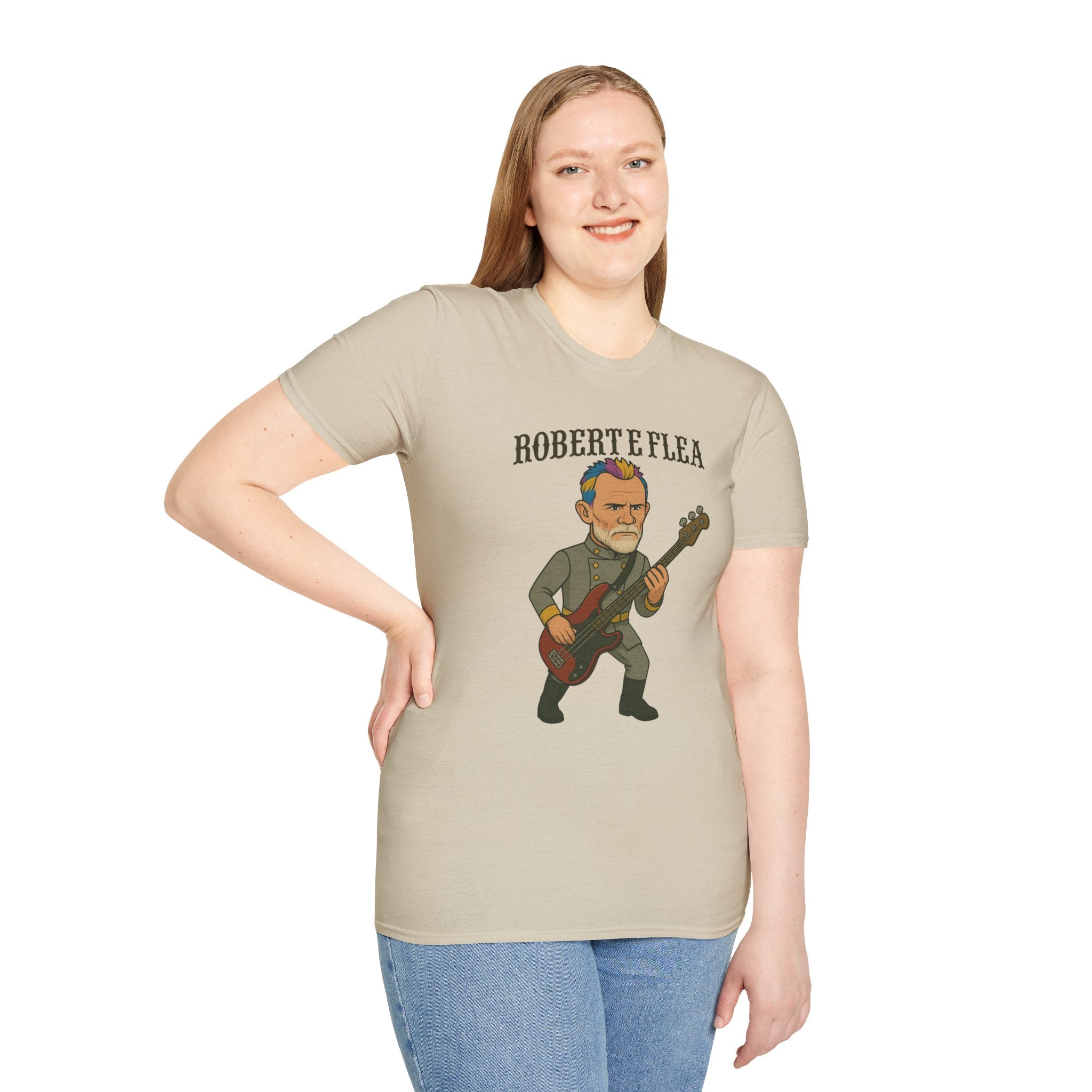 Robert E Flea Funny Unisex T-Shirt, Mashup Parody Comedy Tee, Robert E Lee and Flea Shirt, Humorous Graphic Tee, Gift for Comedy Lovers