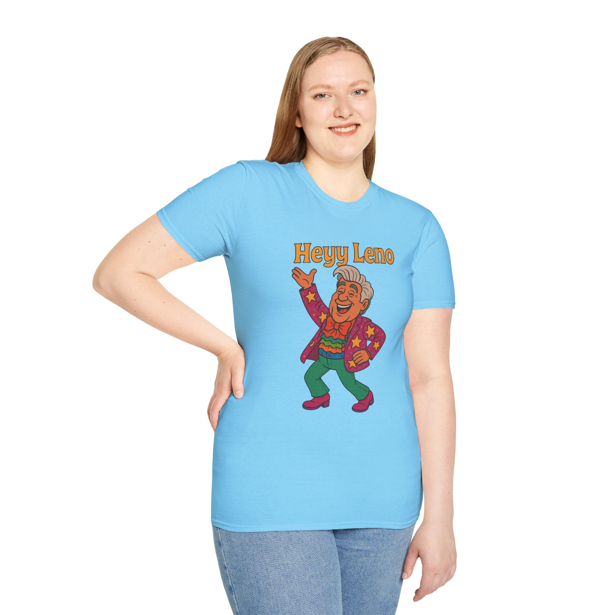 Heyy Leno funny shirt Jay leno parody tribute with extra flair