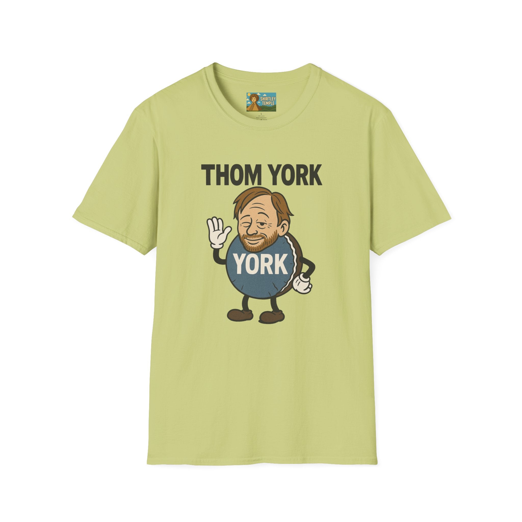 Thom York Peppermint Patty T-Shirt, Radiohead Musician Gift, Alternative Rock Tee, Funny Singer Shirt, Softstyle Unisex Top