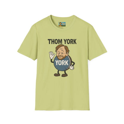 Thom York Peppermint Patty T-Shirt, Radiohead Musician Gift, Alternative Rock Tee, Funny Singer Shirt, Softstyle Unisex Top