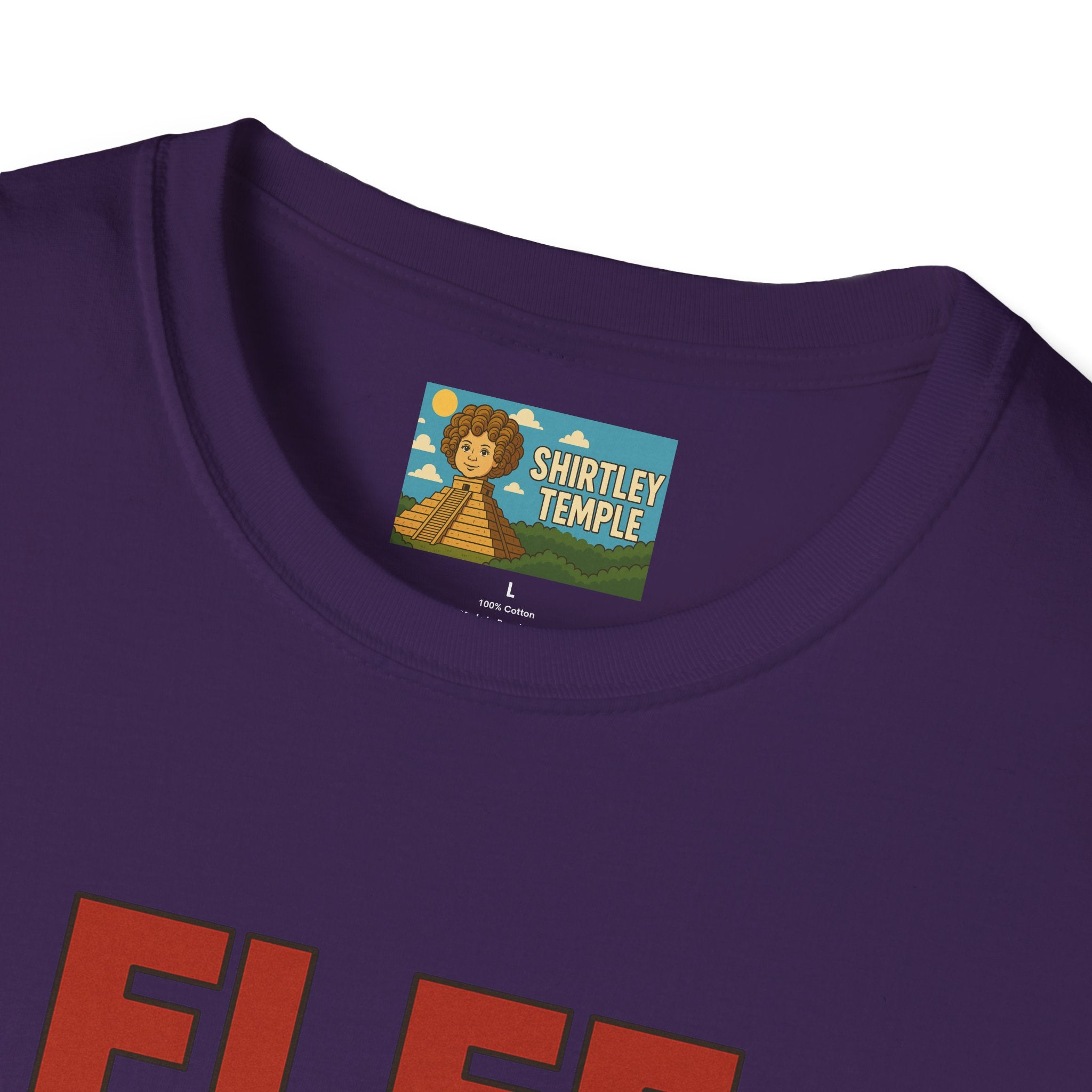 Flee funny shirt pun wordplay Flea red hot chili peppers running away fleeing