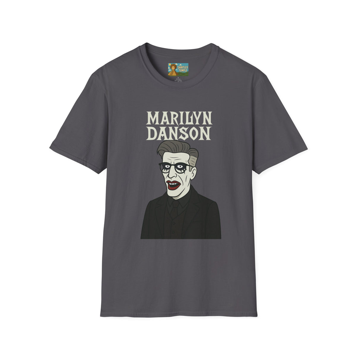 Marilyn Danson Funny Shirt, Mashup Tribute Tee, Parody Comedy Gift, Unisex Softstyle T-Shirt, Marilyn Manson Ted Danson