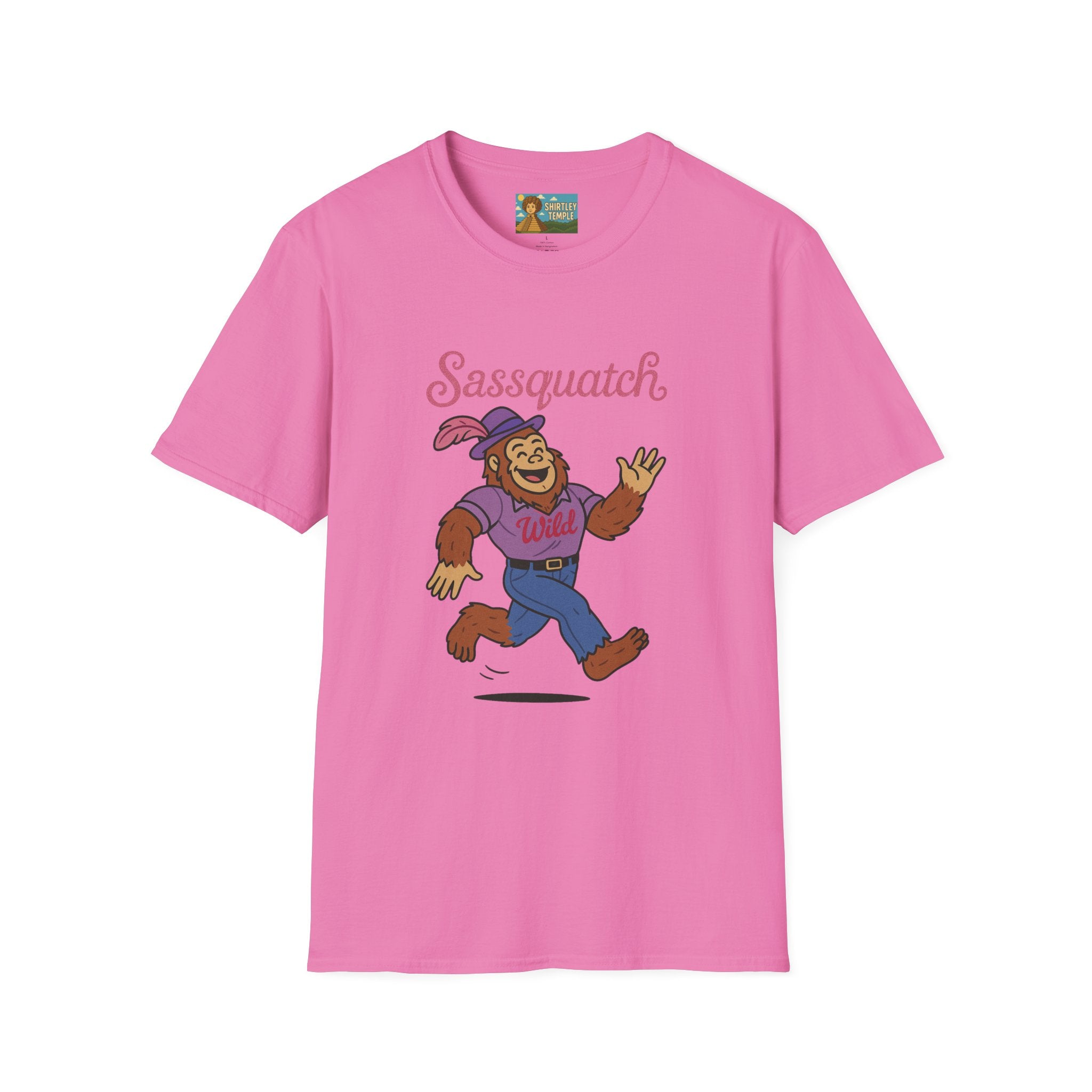 Sassquatch Unisex T-Shirt, Funny Sasquatch Shirt with Sassy Flair, Comedy Parody Tee, Wordplay Design, Bigfoot Graphic Shirt