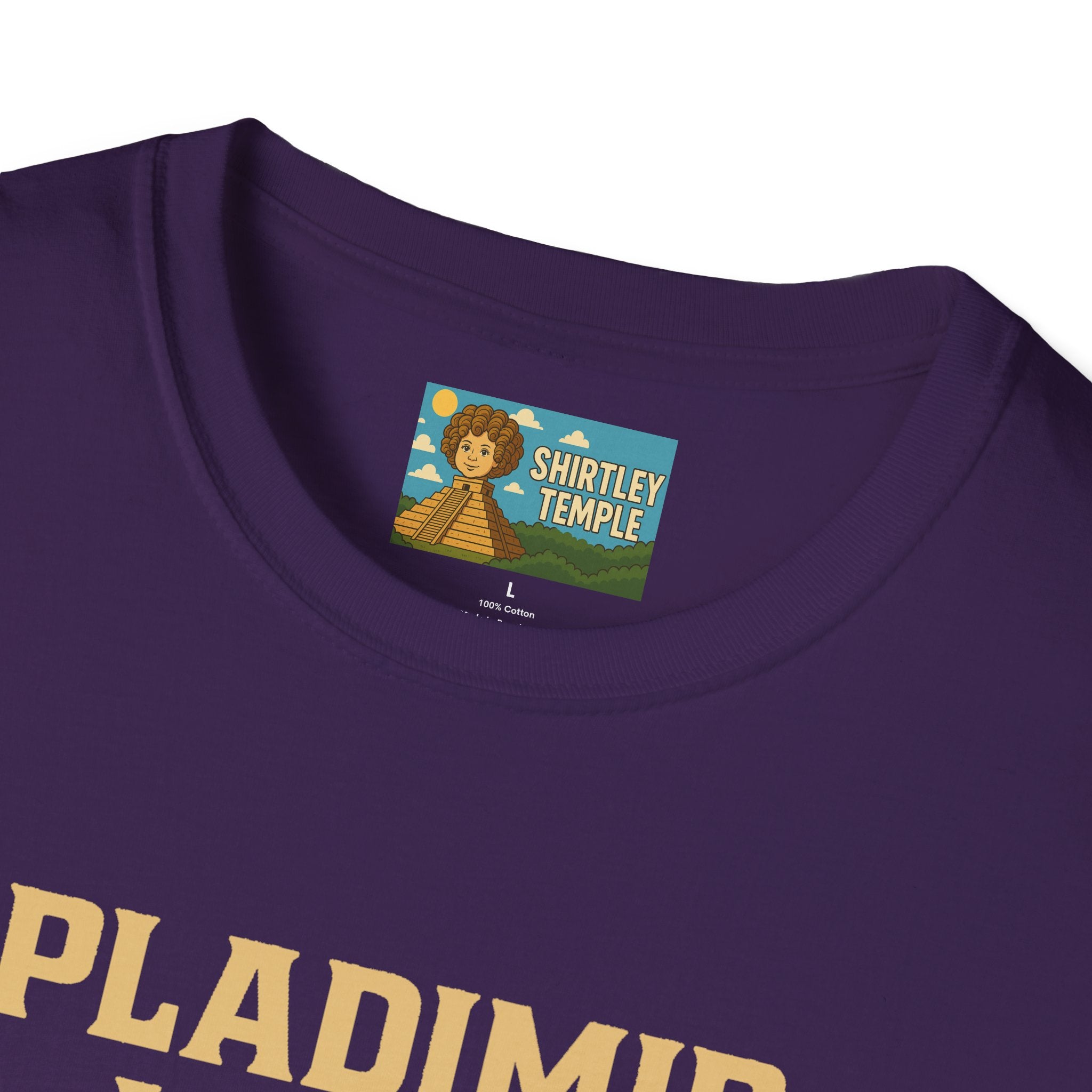 Pladimir Vutin T-Shirt, Funny Putin Parody Shirt, Plaid Person Pun Tee, Comedy Putin Plaid Top, Vladimir Putin Plaid Wordplay Apparel
