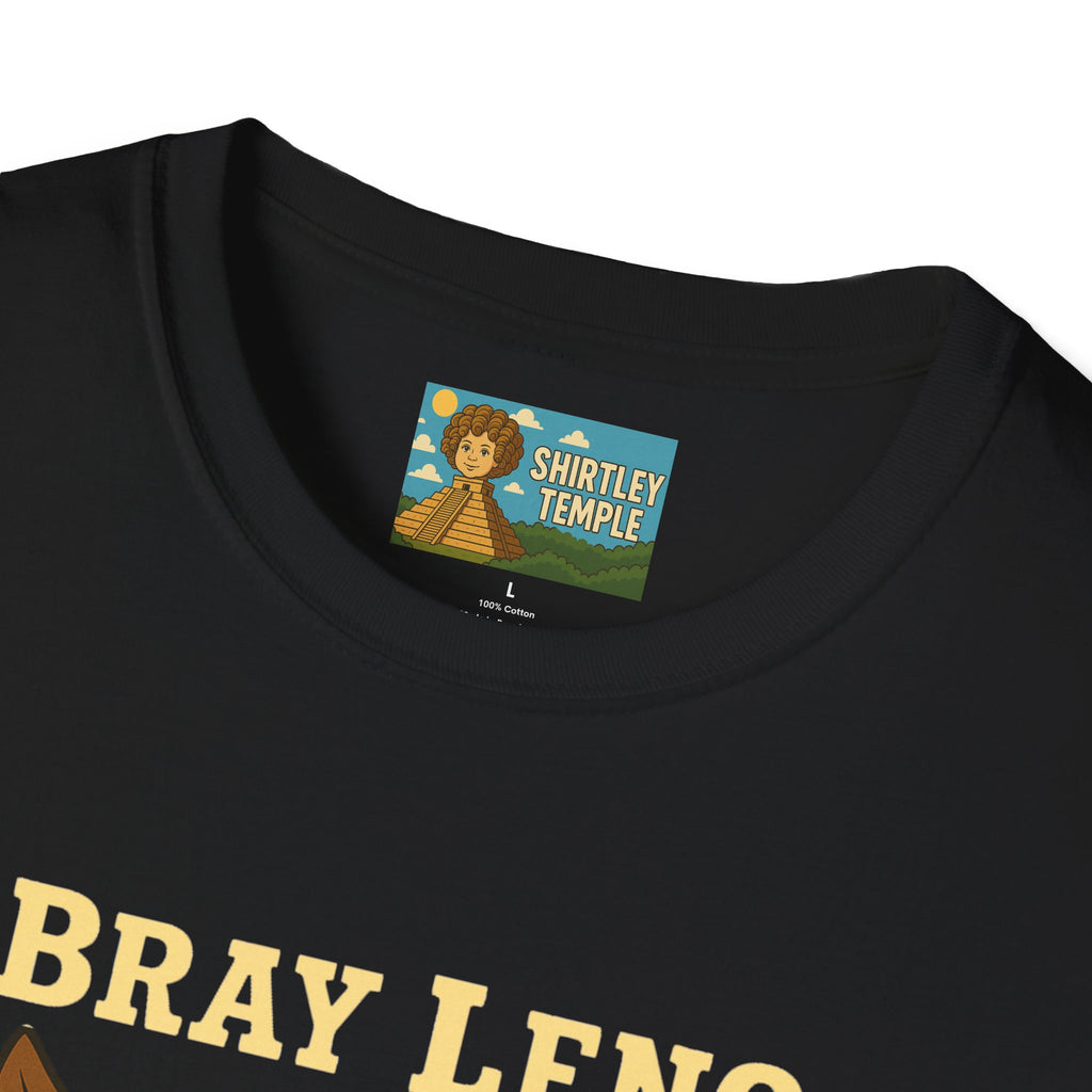Bray Leno Parody Unisex Tee, Jay Leno Donkey Mashup Shirt, Funny Wordplay Comedy Gift, Softstyle T-Shirt