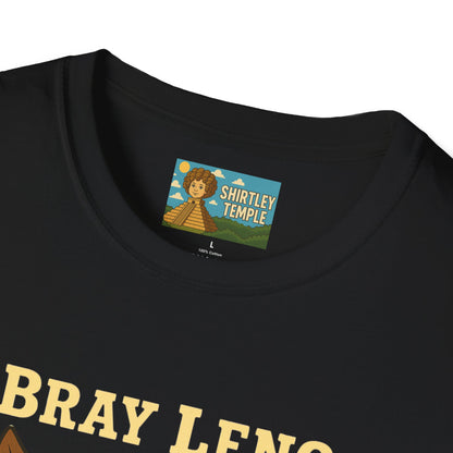 Bray Leno Parody Unisex Tee, Jay Leno Donkey Mashup Shirt, Funny Wordplay Comedy Gift, Softstyle T-Shirt
