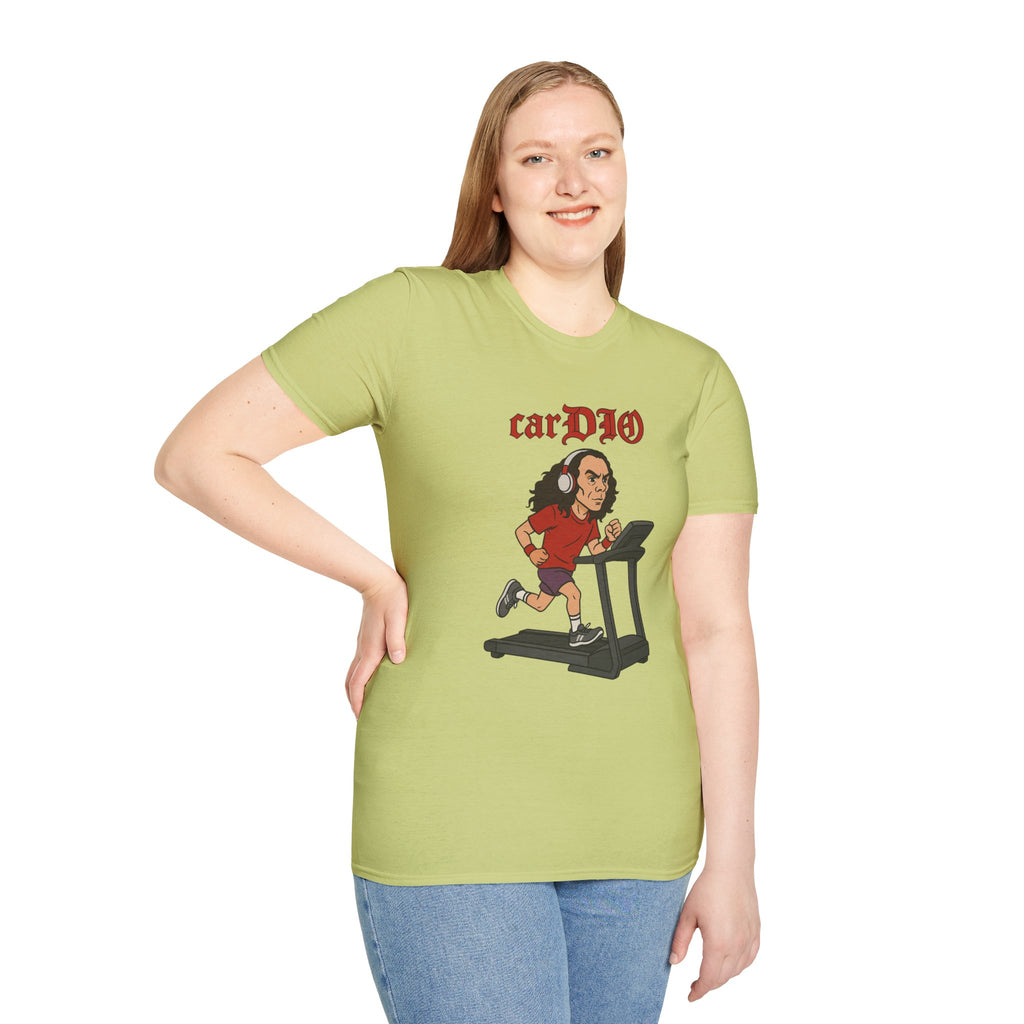 CarDIO funny Parody Unisex T-Shirt, Workout Apparel, Comedy Tribute Tee, Dio Treadmill Shirt, Gym Humor Top