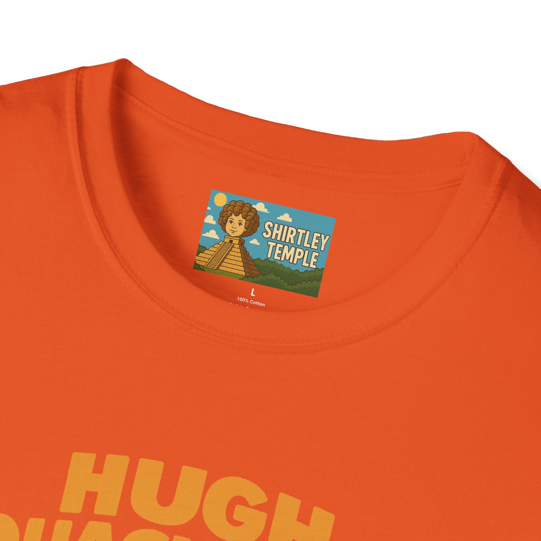 Hugh Quackman Funny Shirt, Parody Apparel, Hugh Jackman Duck Tee, Comedy Tribute, Wordplay Mashup, Unisex Softstyle T-Shirt