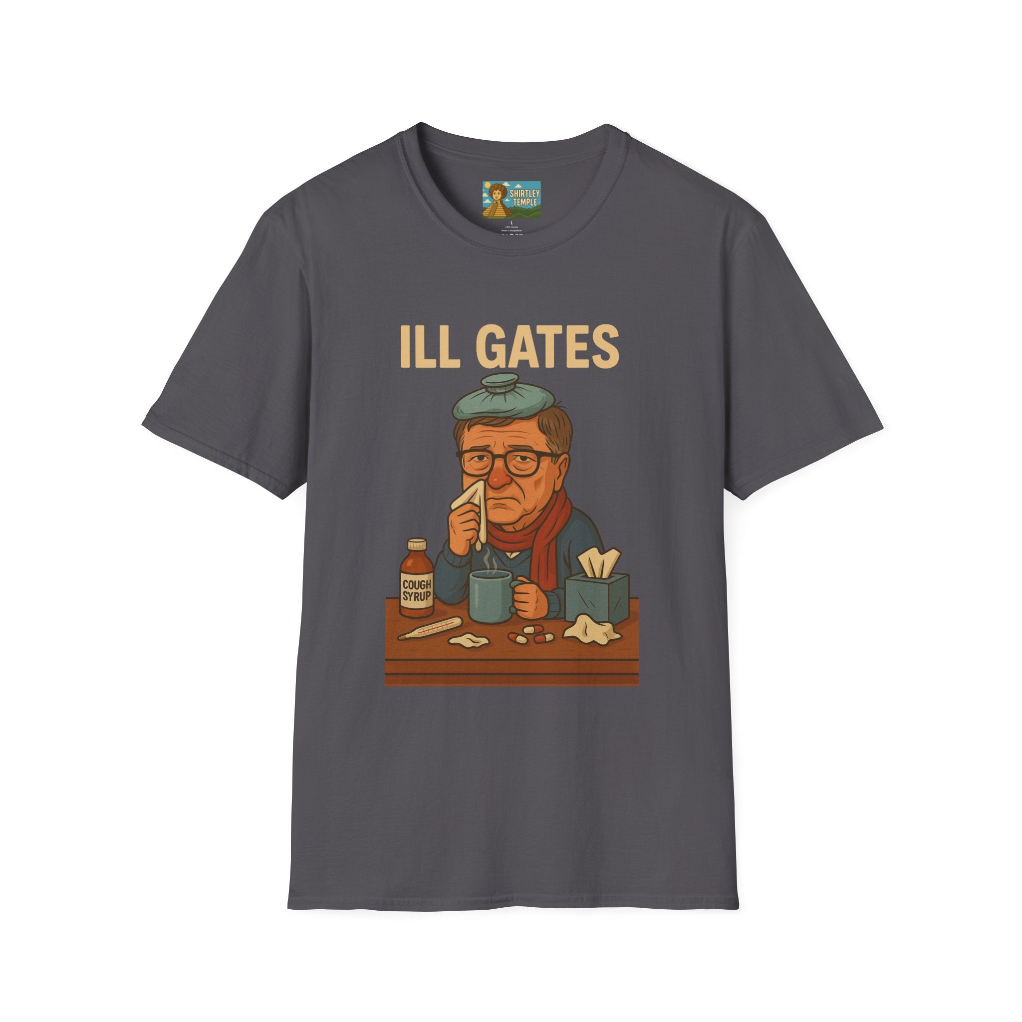 Ill Gates Funny T-Shirt, Bill Gates Parody Tee, Comedy Apparel, Unisex Softstyle Shirt