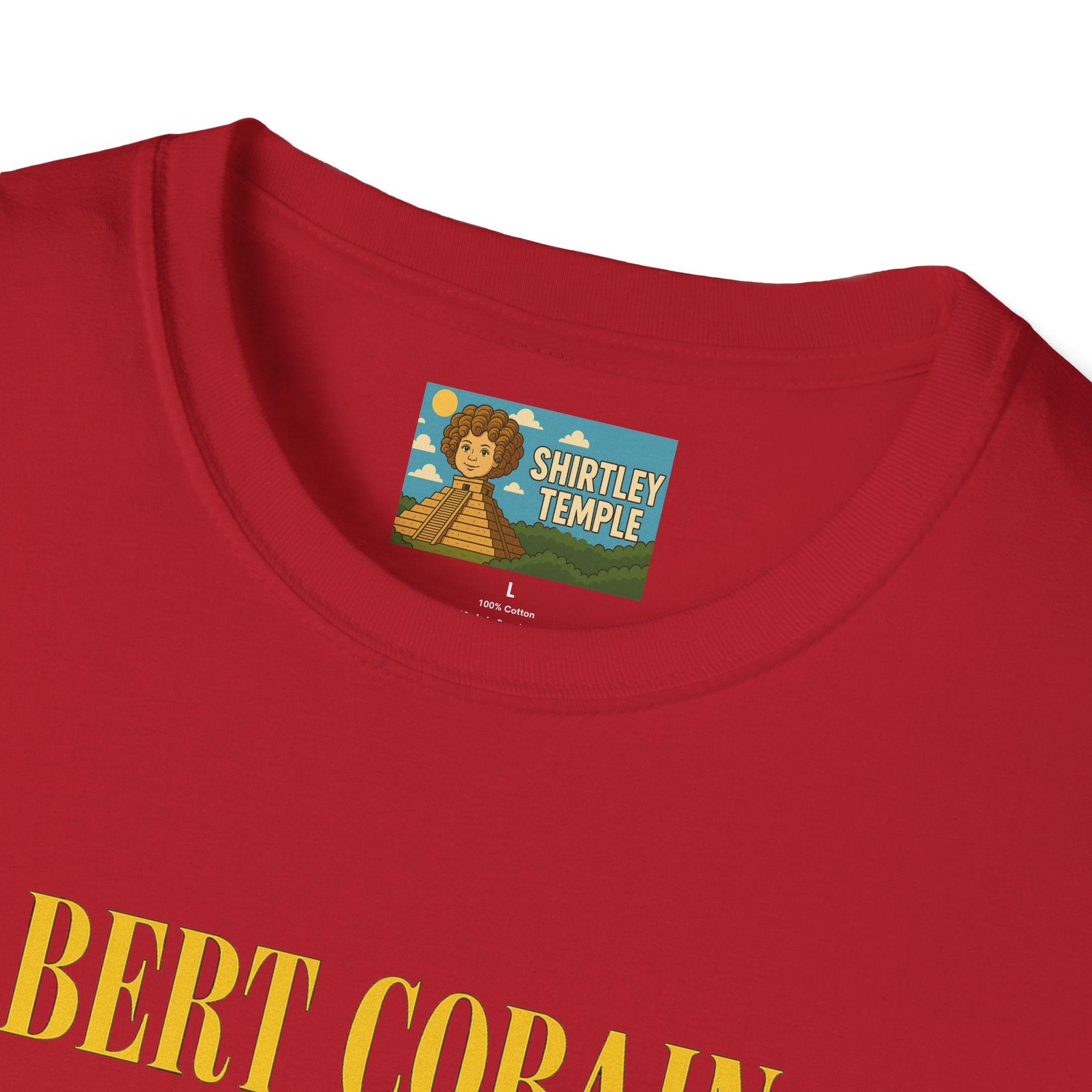 Bert Cobain funny mashup Kurt Cobain and Bert from sesame street wordplay unisex gift tee music lover