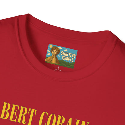 Bert Cobain funny mashup Kurt Cobain and Bert from sesame street wordplay unisex gift tee music lover