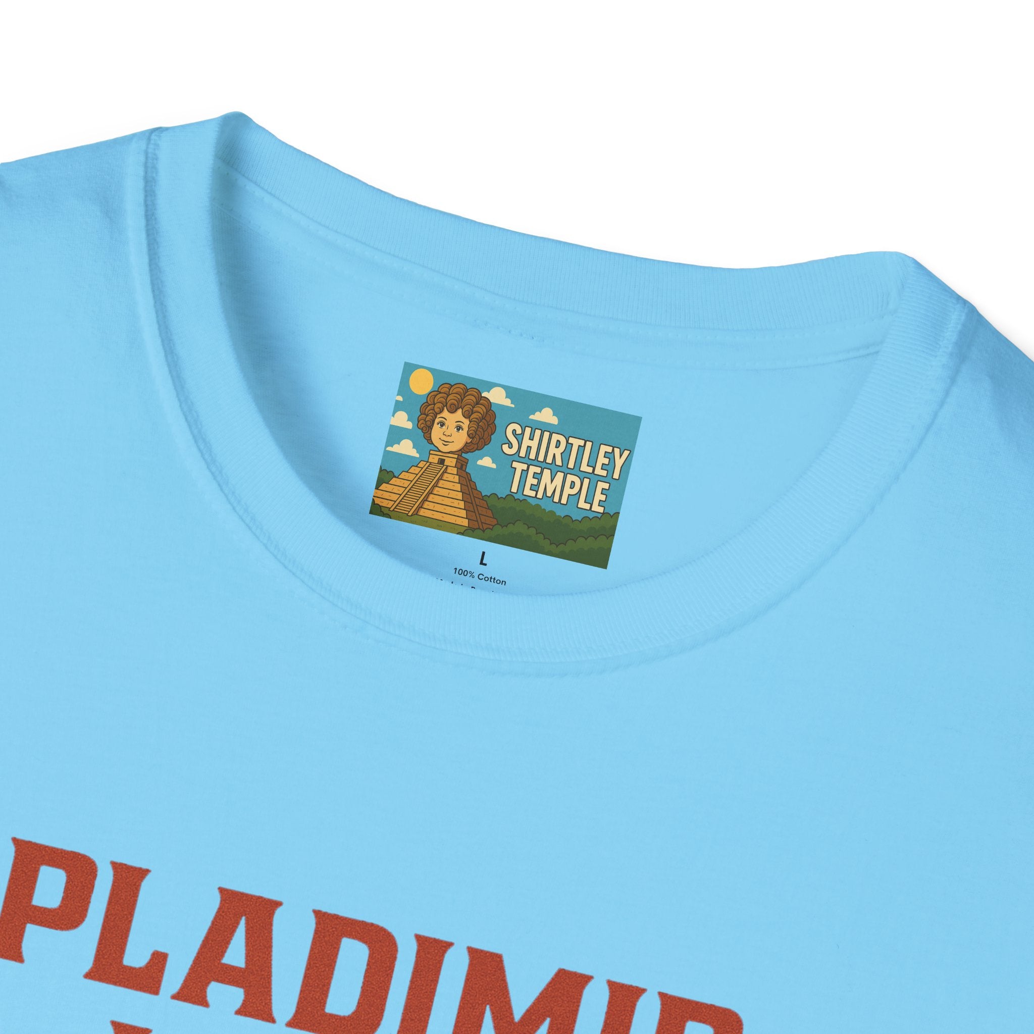 Pladimir Vutin T-Shirt, Funny Putin Parody Shirt, Plaid Person Pun Tee, Comedy Putin Plaid Top, Vladimir Putin Plaid Wordplay Apparel