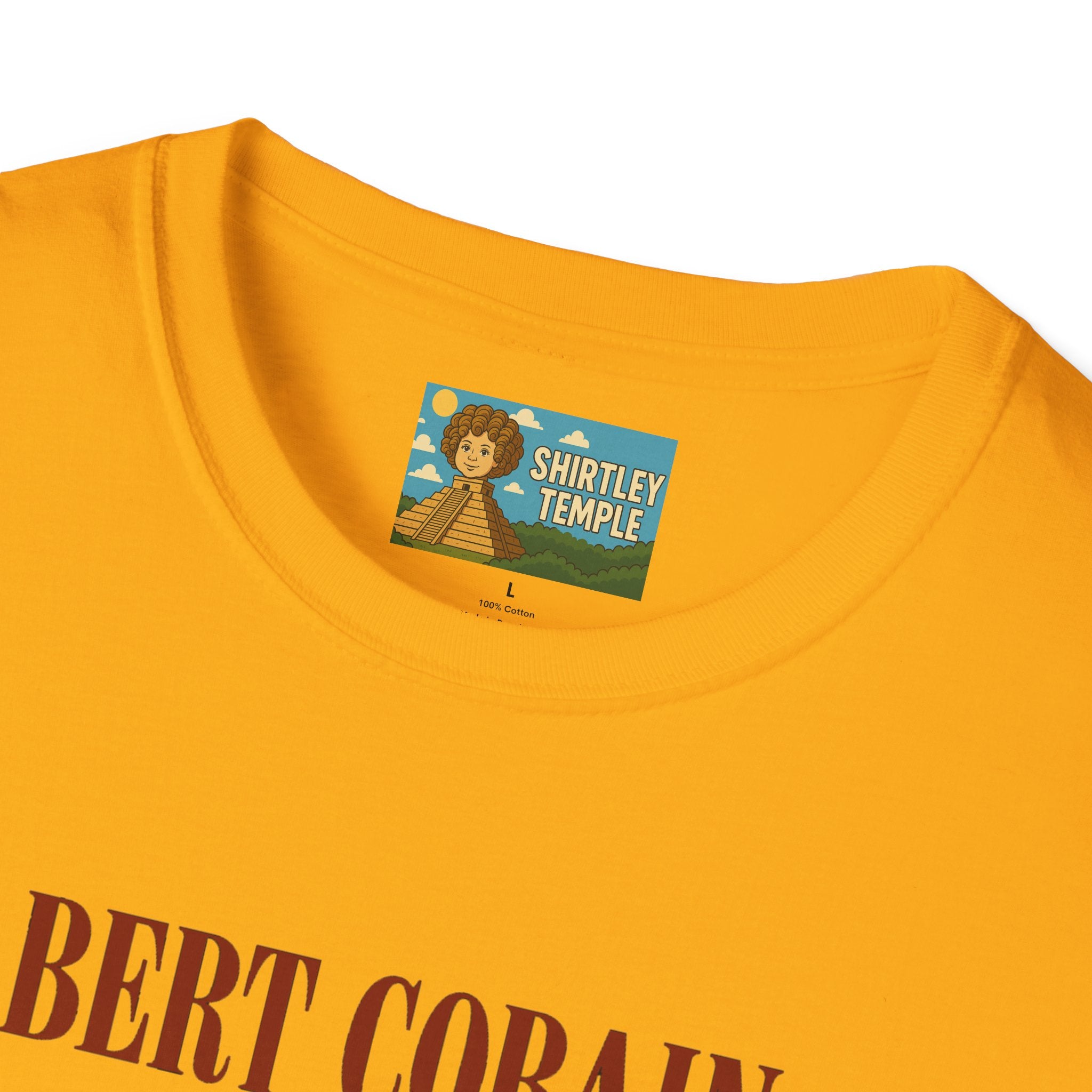 Bert Cobain funny mashup Kurt Cobain and Bert from sesame street wordplay unisex gift tee music lover