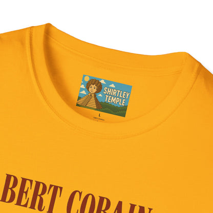 Bert Cobain funny mashup Kurt Cobain and Bert from sesame street wordplay unisex gift tee music lover