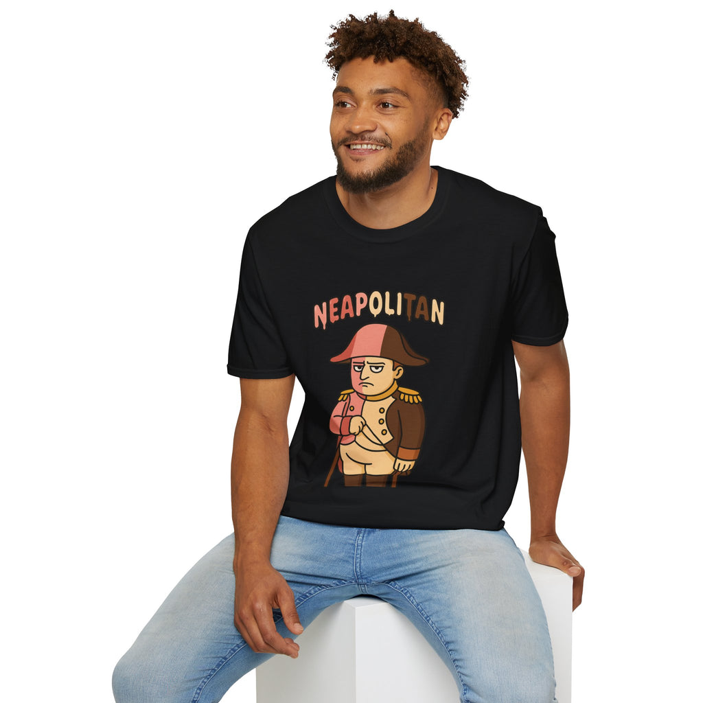 Neapolitan funny mashup shirt, Napoleon Bonaparte Ice Cream Parody Tshirt, Comedy Mashup Tee, Softstyle Unisex Top, Humorous Graphic Tee