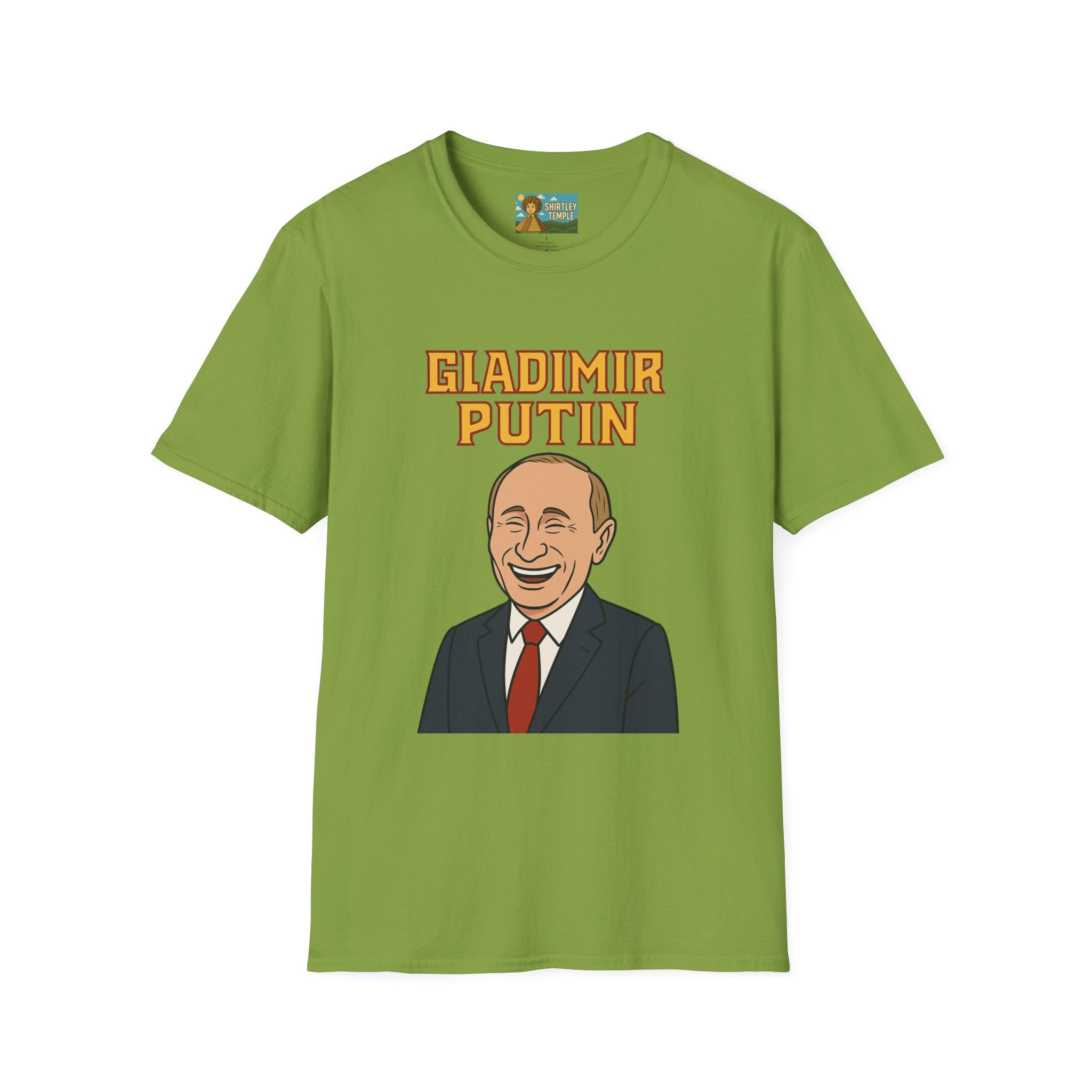 Gladimir Putin funny shirt wordplay vladimir putin being glad