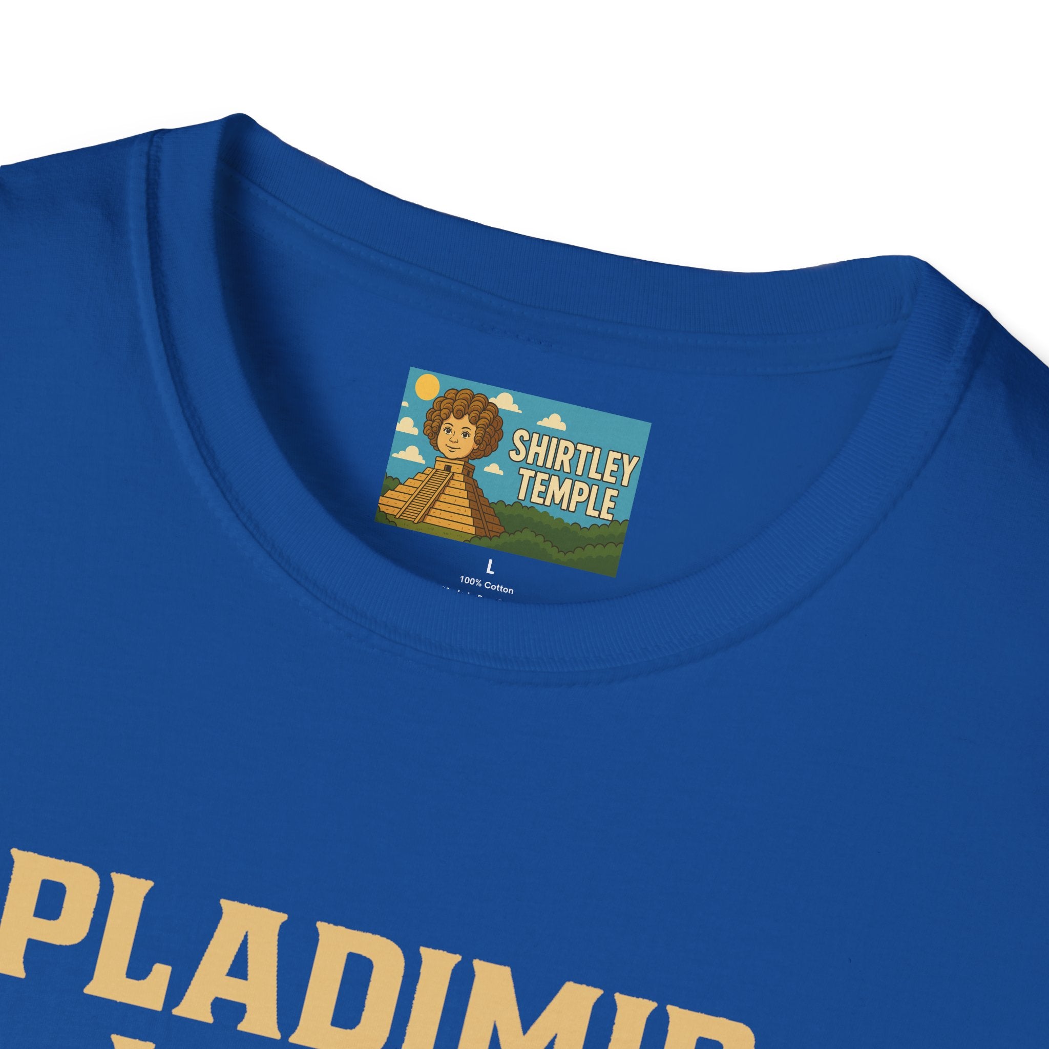 Pladimir Vutin T-Shirt, Funny Putin Parody Shirt, Plaid Person Pun Tee, Comedy Putin Plaid Top, Vladimir Putin Plaid Wordplay Apparel