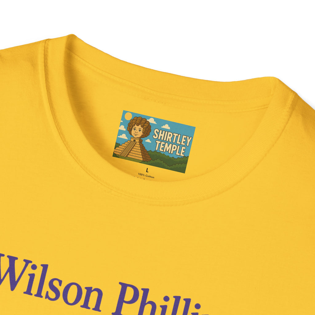 Wilson and Phillips Mashup Softstyle T-Shirt, Funny Wordplay Tribute Singers, Volleyball Theme Gift Tee