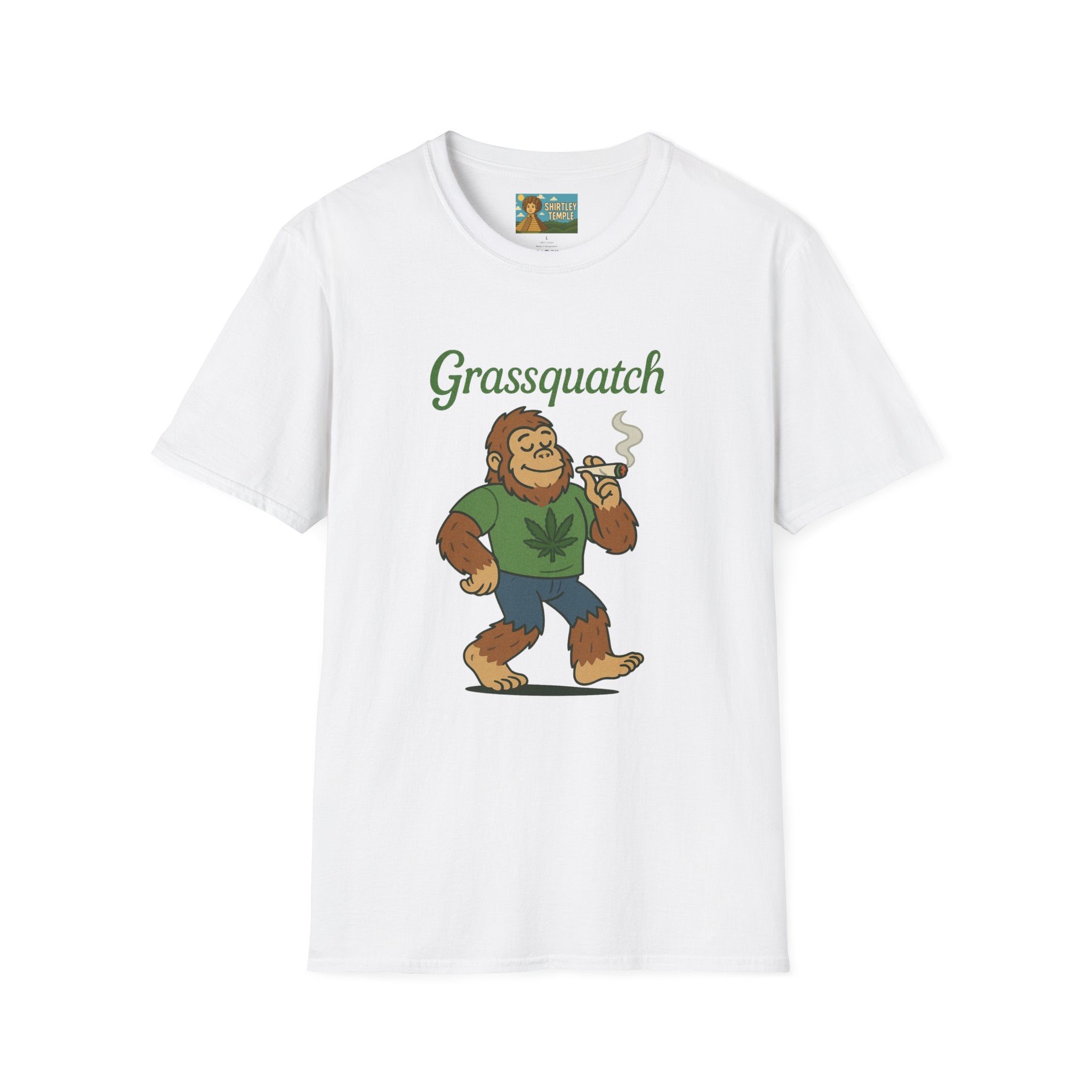 Grassquatch funny shirt mashup sasquatch and a stoner