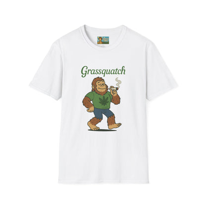 Grassquatch funny shirt mashup sasquatch and a stoner