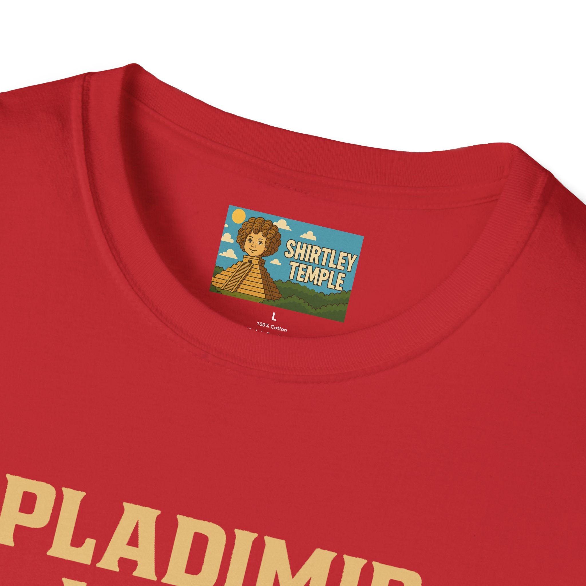 Pladimir Vutin T-Shirt, Funny Putin Parody Shirt, Plaid Person Pun Tee, Comedy Putin Plaid Top, Vladimir Putin Plaid Wordplay Apparel