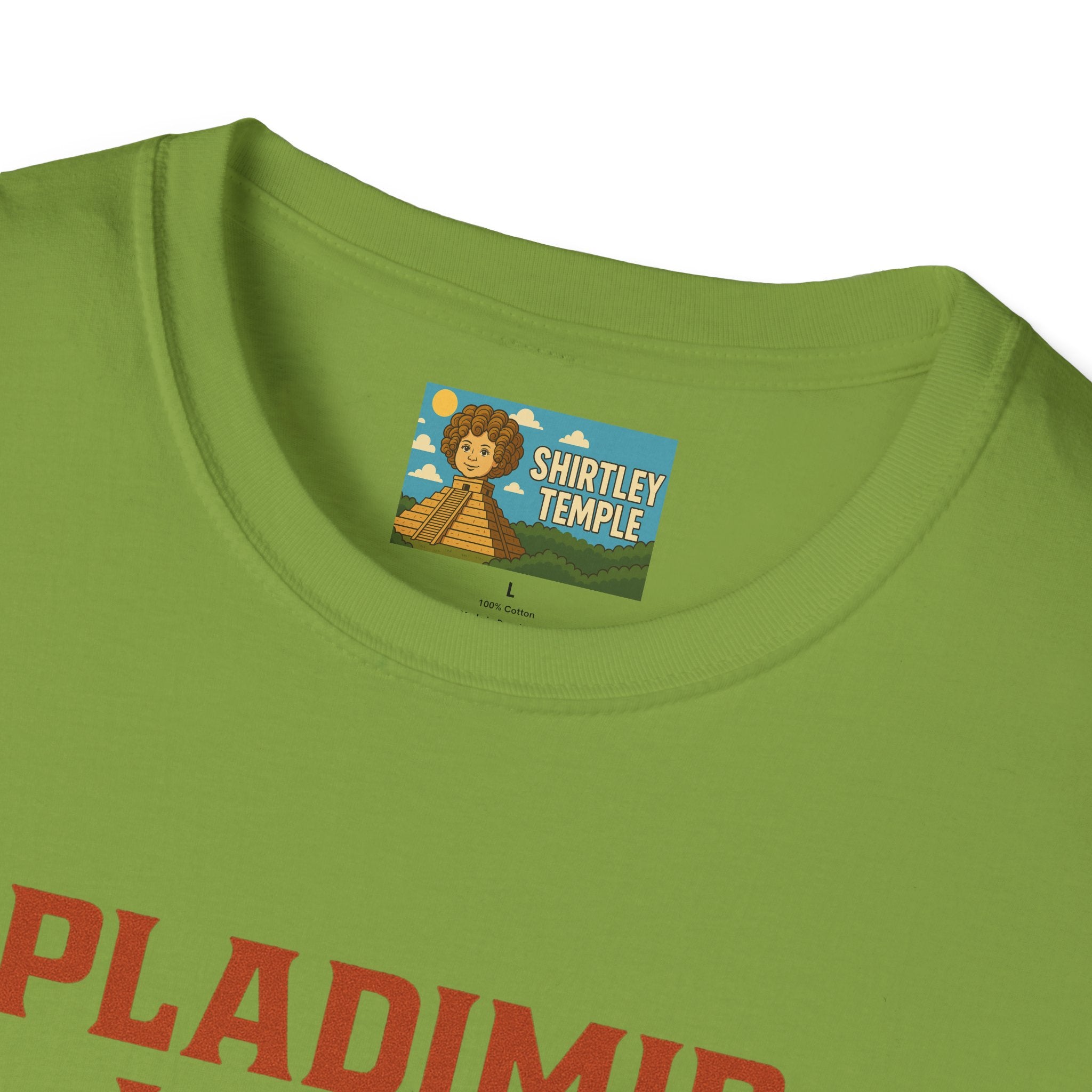 Pladimir Vutin T-Shirt, Funny Putin Parody Shirt, Plaid Person Pun Tee, Comedy Putin Plaid Top, Vladimir Putin Plaid Wordplay Apparel