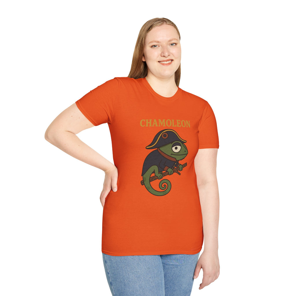 Chamoleon Funny Wordplay Parody Unisex T-Shirt, Napoleon Bonaparte Chameleon Tee Shirt Apparel