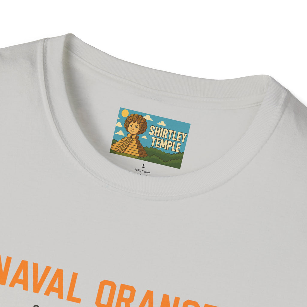 Naval Oranges Unisex Softstyle T-Shirt, Funny Shirt Parody Wordplay Mashup, Navy People Comedy Pun Punny, Navel Oranges Tee, Citrus Humor