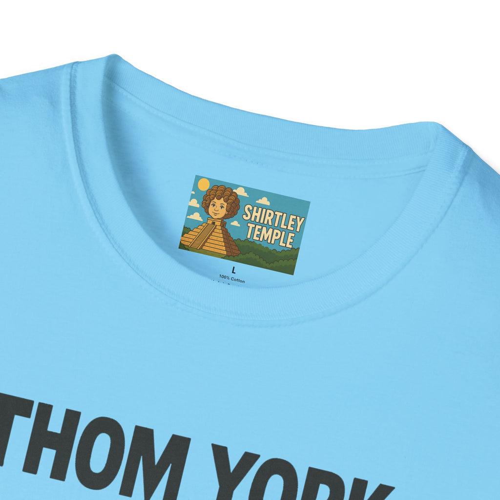 Thom York Peppermint Patty T-Shirt, Radiohead Musician Gift, Alternative Rock Tee, Funny Singer Shirt, Softstyle Unisex Top