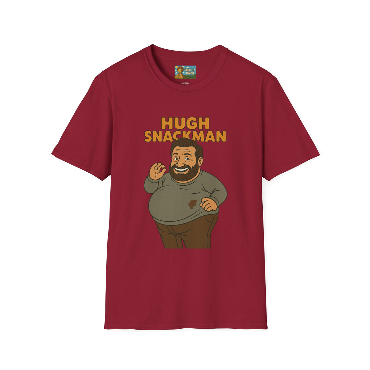 Hugh Snackman Funny Shirt, Hugh Jackman Parody Tee, Comedy Tribute Apparel, Unisex Softstyle T-Shirt