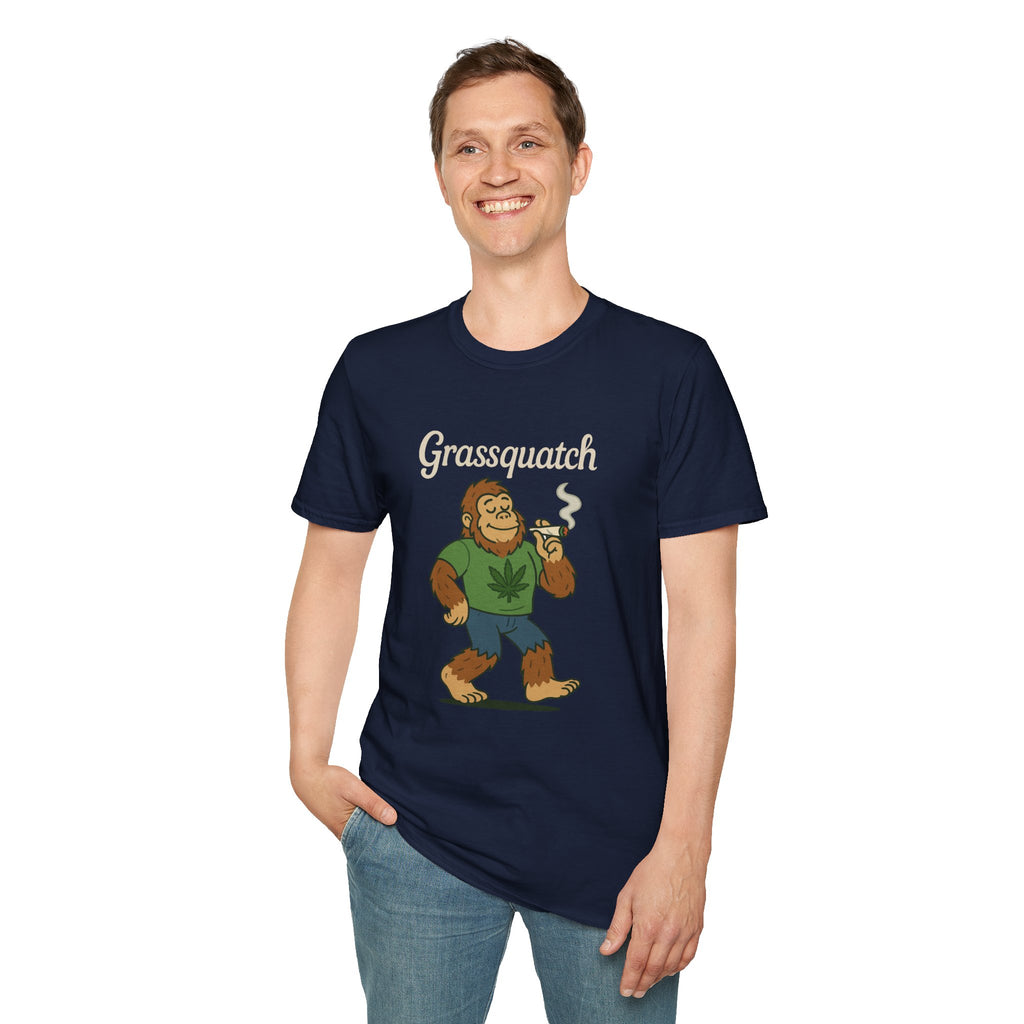 Grassquatch funny shirt mashup sasquatch and a stoner
