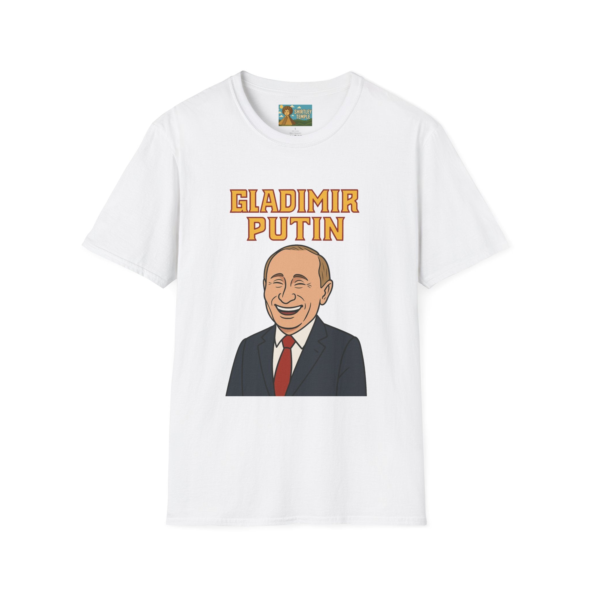 Gladimir Putin funny shirt wordplay vladimir putin being glad