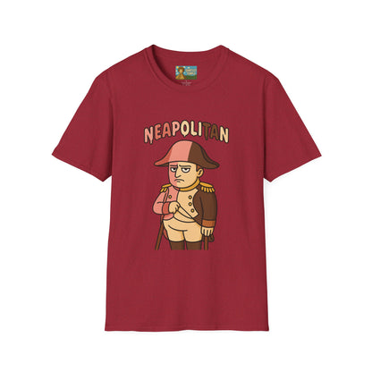 Neapolitan funny mashup shirt, Napoleon Bonaparte Ice Cream Parody Tshirt, Comedy Mashup Tee, Softstyle Unisex Top, Humorous Graphic Tee