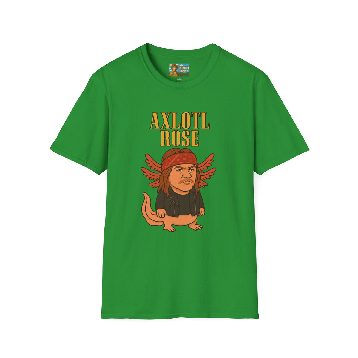 Axlotl Rose funny mashup of Axle Rose and an axolotl. guns 'n' roses biology nerd gift