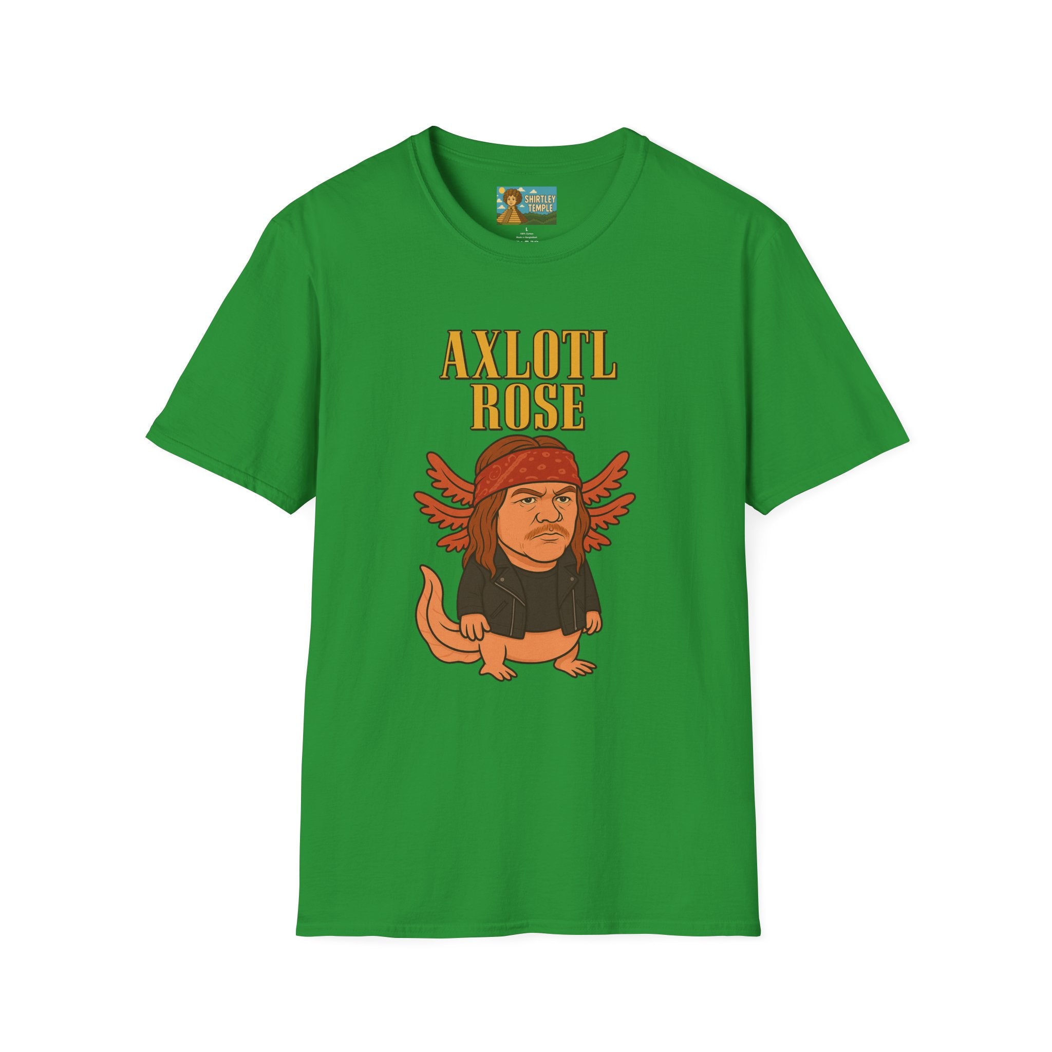 Axlotl Rose funny mashup of Axle Rose and an axolotl. guns 'n' roses biology nerd gift